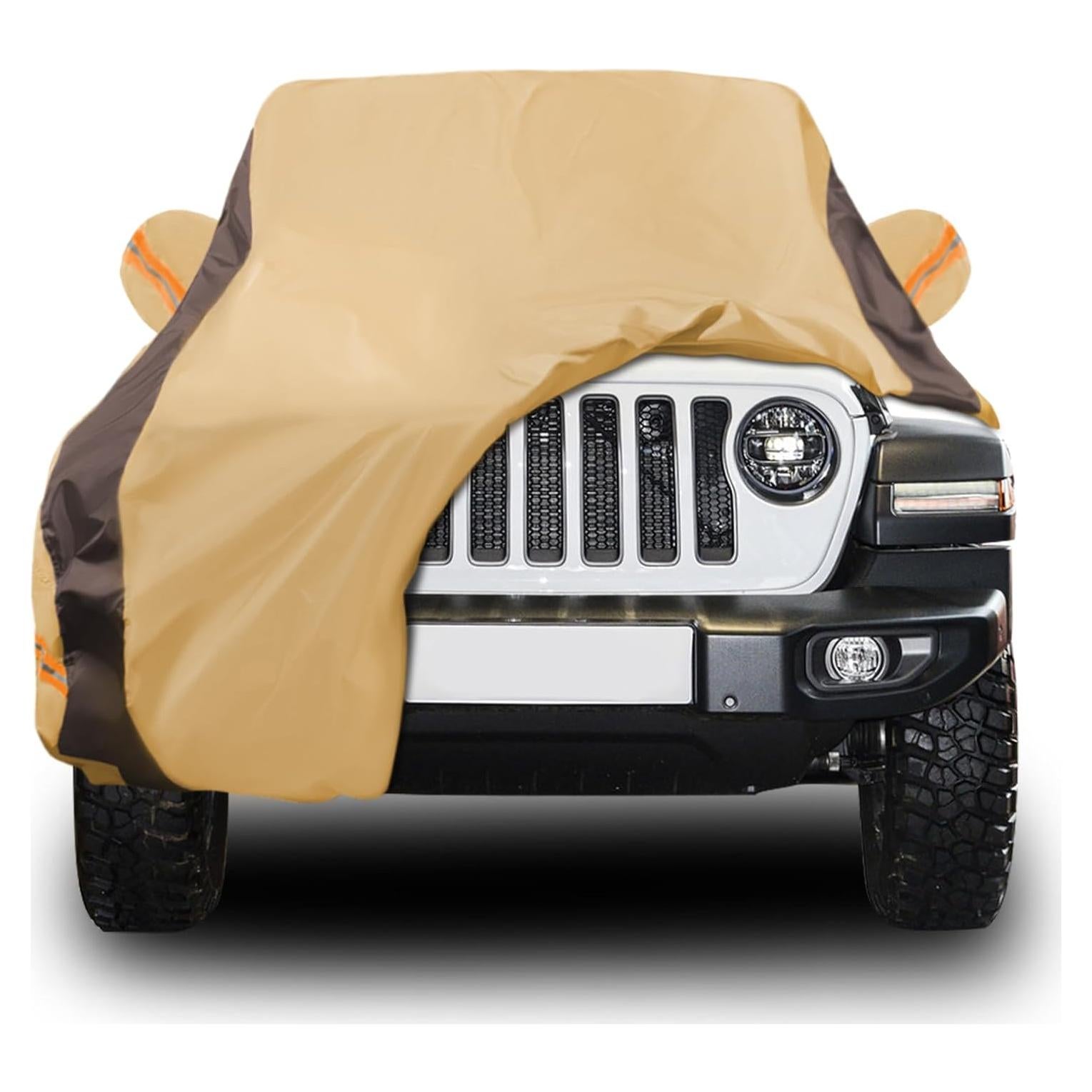 Funda de Coche Impermeable FSGRICH TK002 para Jeep Wrangler 2 Dr