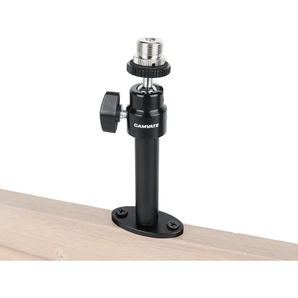 Soporte de Pared CAMVATE para Micrófono 5/8" a 1/4" - 2 Piezas