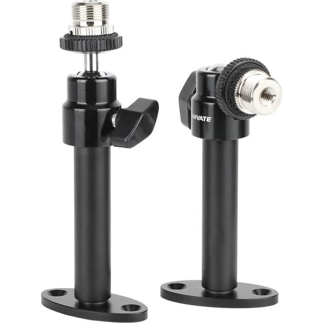 Soporte de Pared CAMVATE para Micrófono 5/8" a 1/4" - 2 Piezas