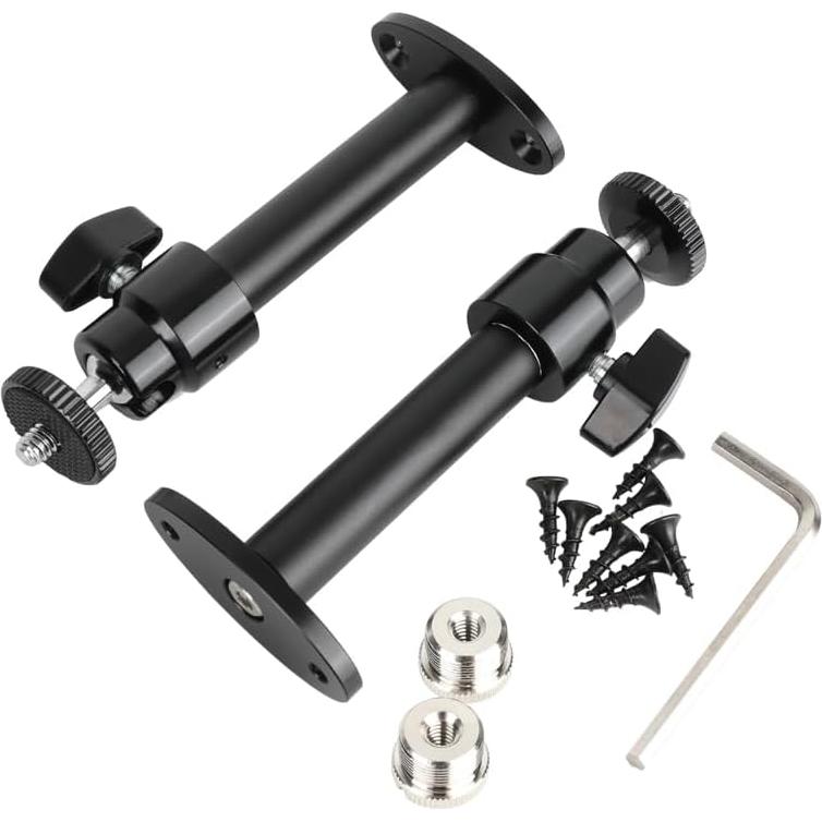 Soporte de Pared CAMVATE para Micrófono 5/8" a 1/4" - 2 Piezas