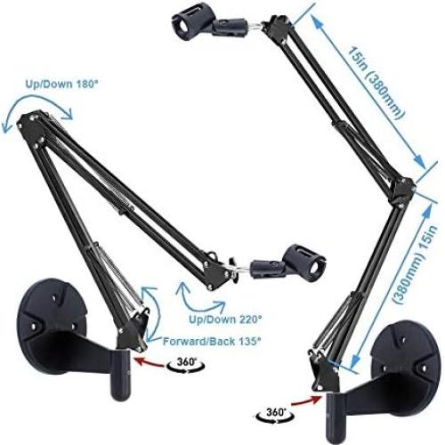 Soporte de Pared para Micrófono Blue Yeti Snowball 0.6 kg