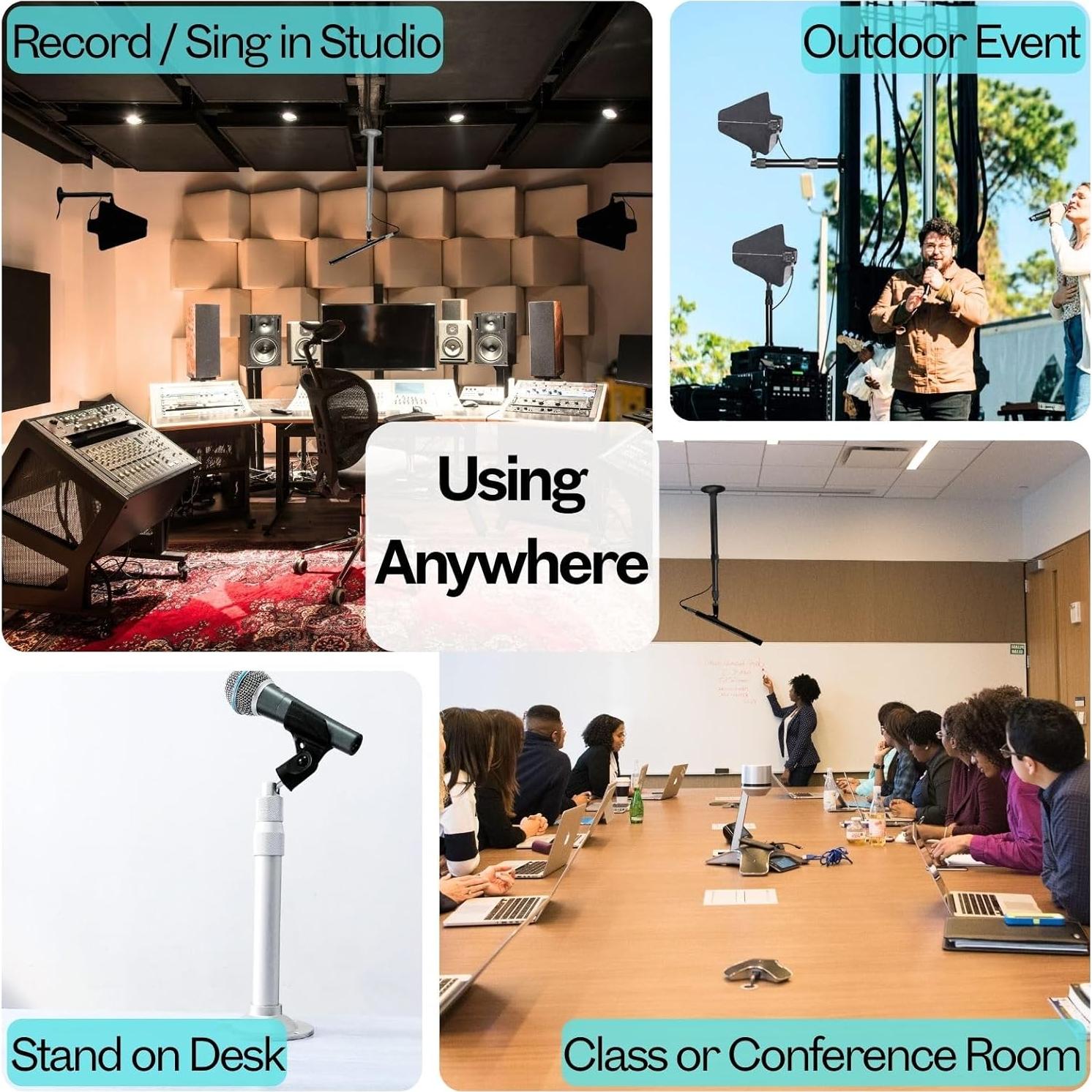 Soporte de Pared para Antena Inalámbrica RhymKawa RK874B - Aluminio Negro