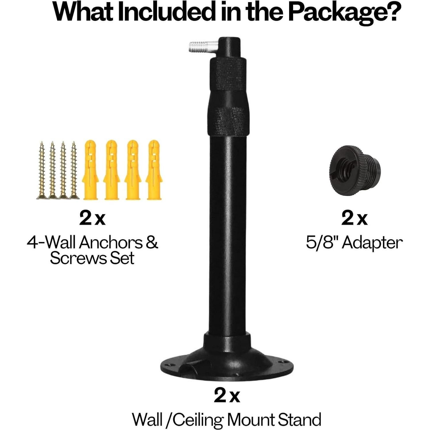 Soporte de Pared para Antena Inalámbrica RhymKawa RK874B - Aluminio Negro