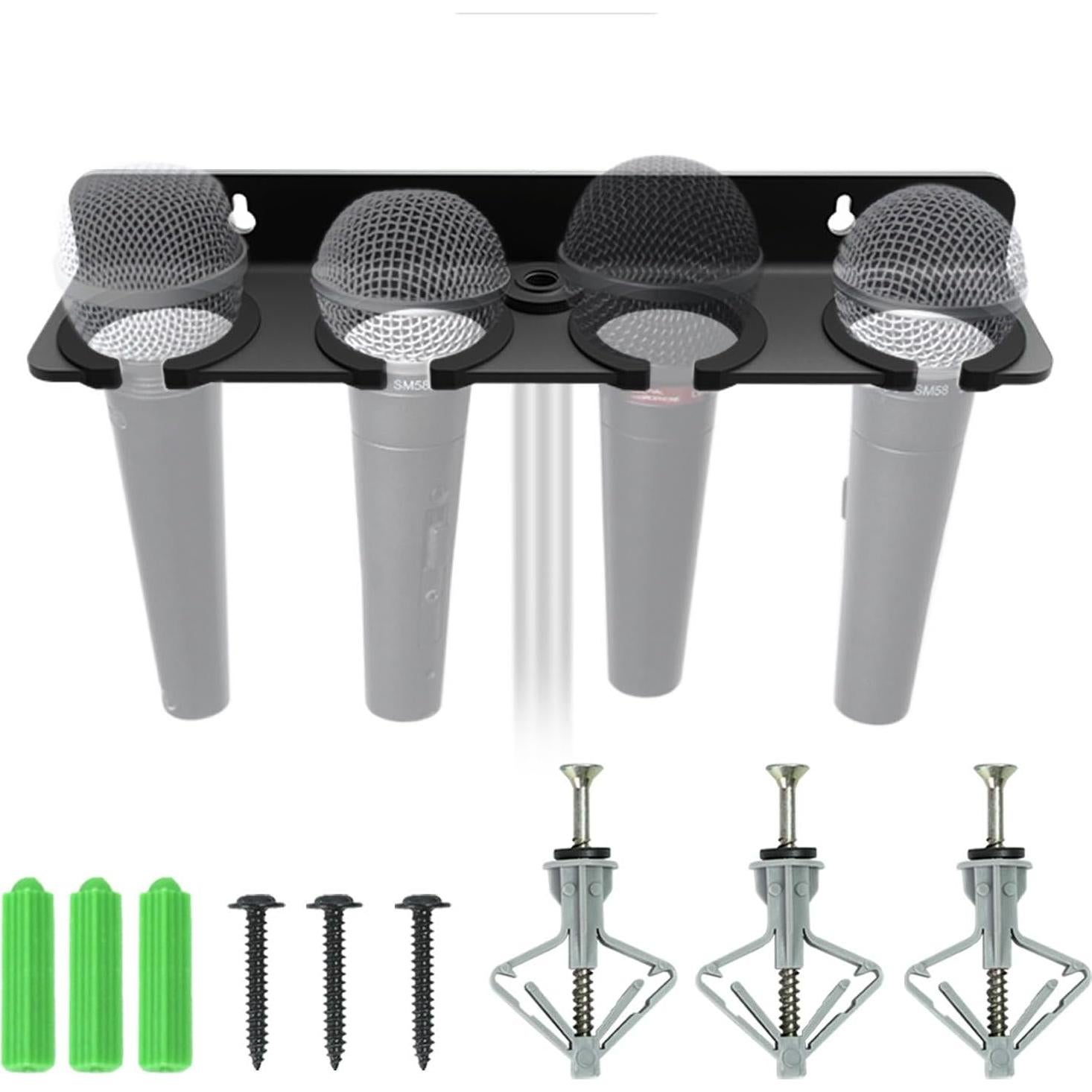 Soporte Multi Micrófono Etour ET-MMH04 para 4 Micrófonos