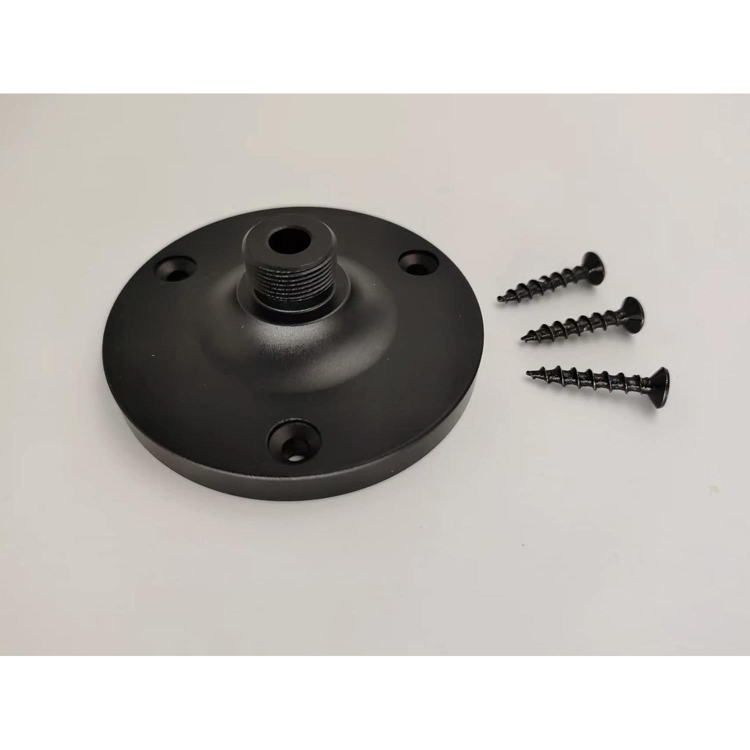 Soporte de micrófono de cuello de ganso 2PKS negro 15.88 mm