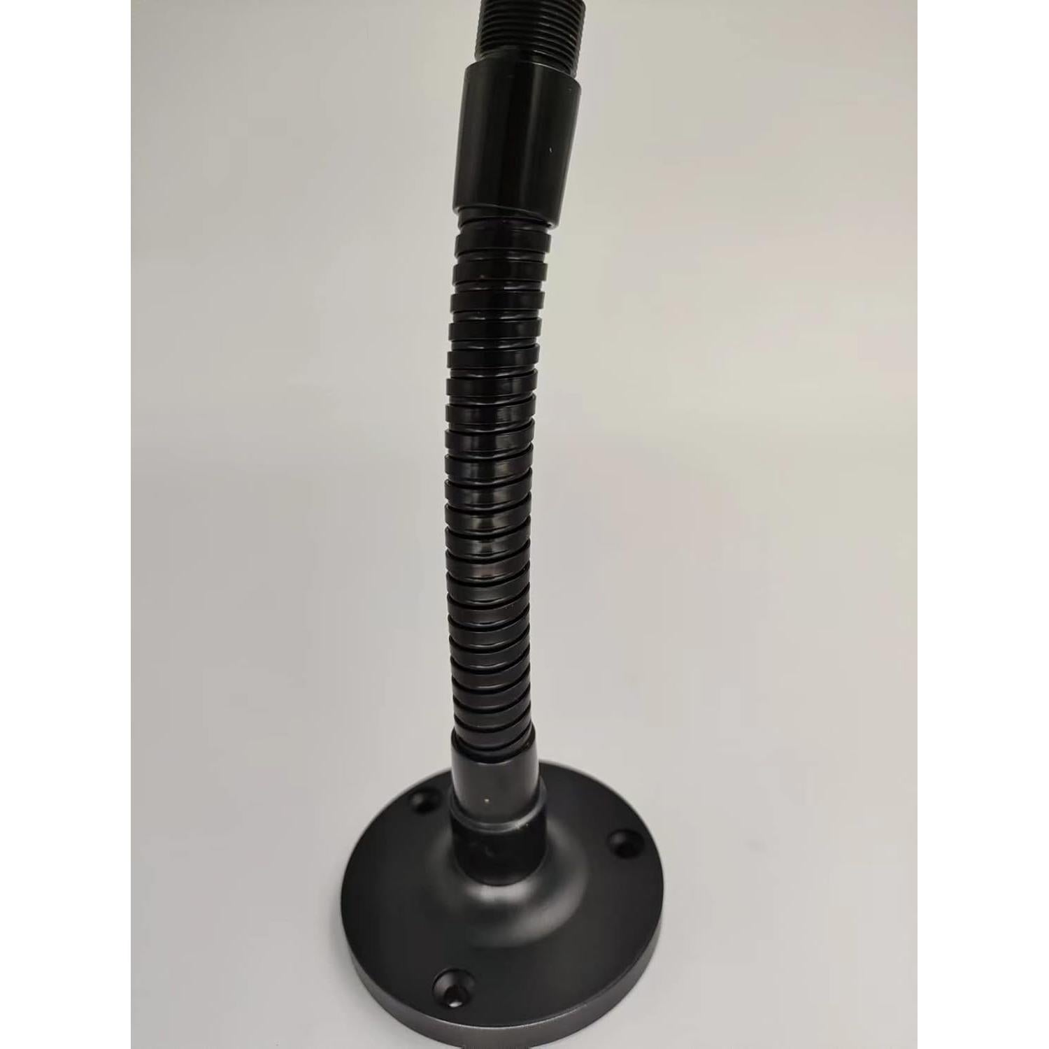 Soporte de micrófono de cuello de ganso 2PKS negro 15.88 mm