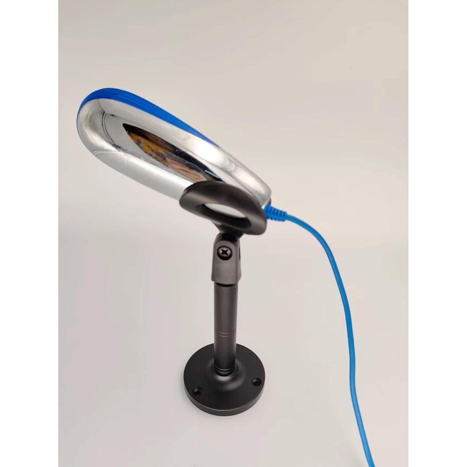 Soporte de micrófono de cuello de ganso 2PKS negro 15.88 mm