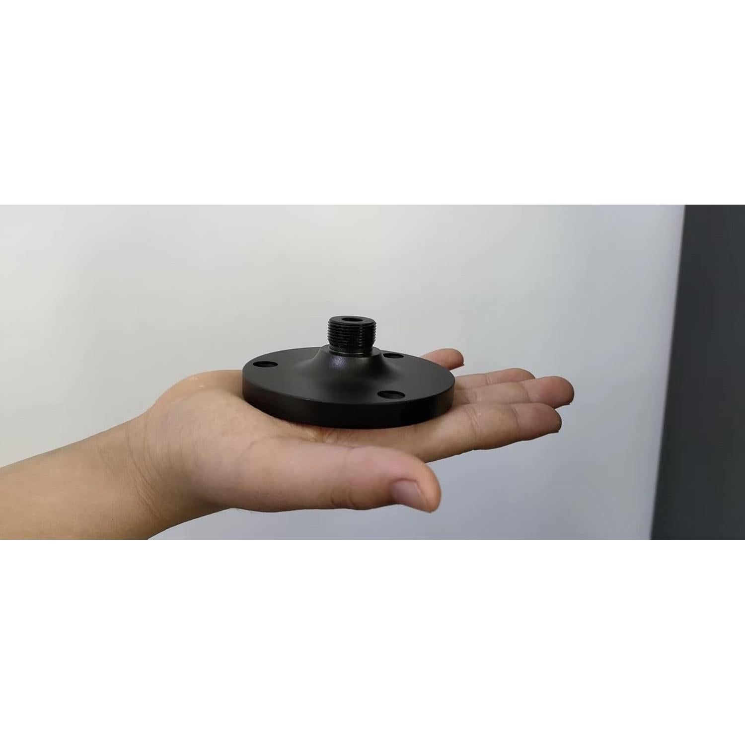 Soporte de micrófono de cuello de ganso 2PKS negro 15.88 mm