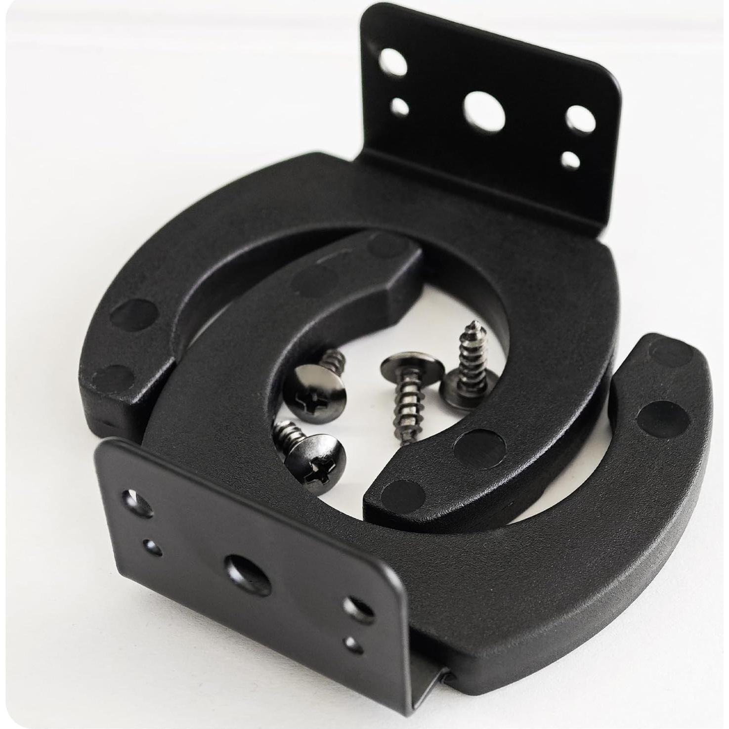 Soporte de Clip para Micrófono 2PCS Metal Negro 43mm ID