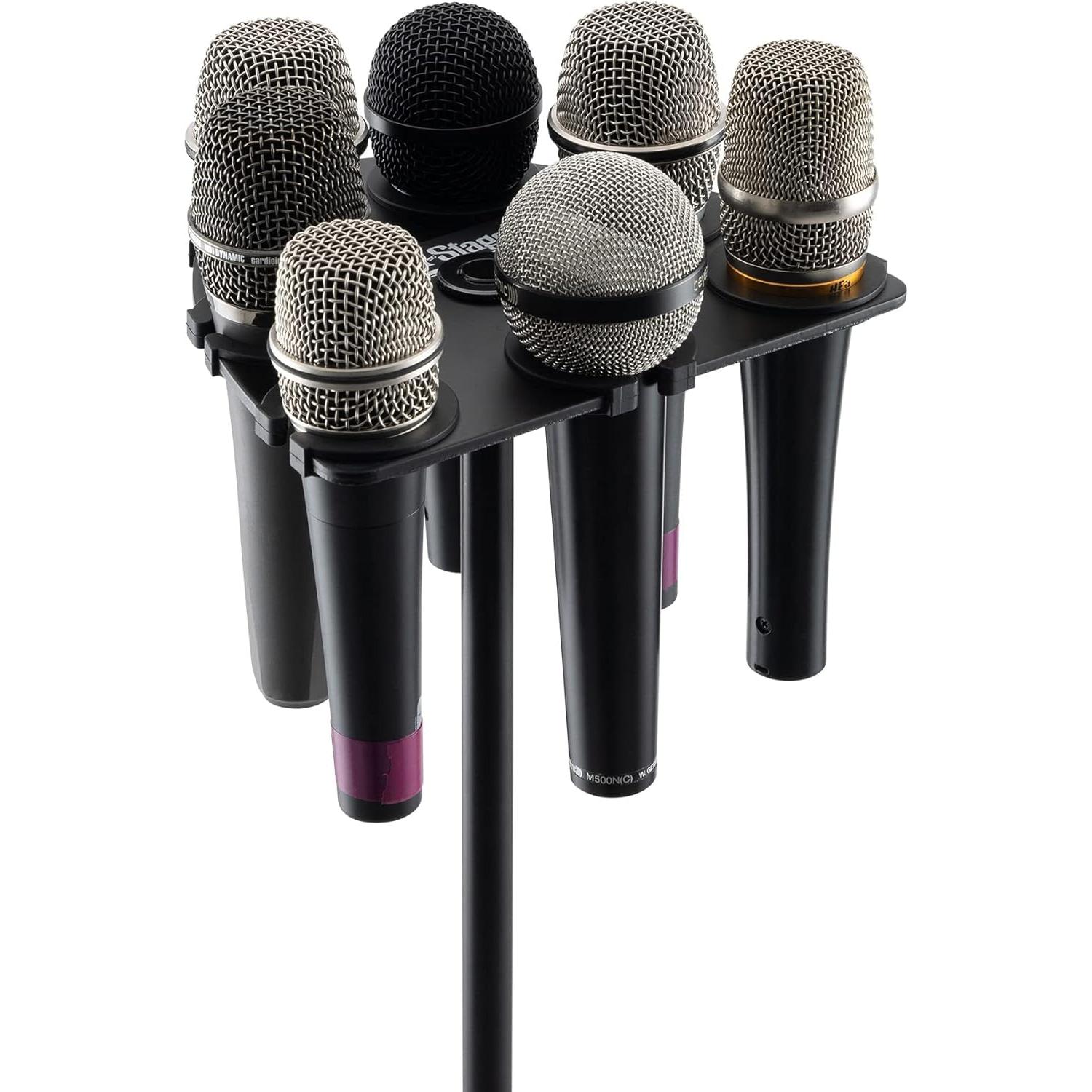 Soporte Multi-Mic MSA2700 On-Stage para 7 Micrófonos Mano