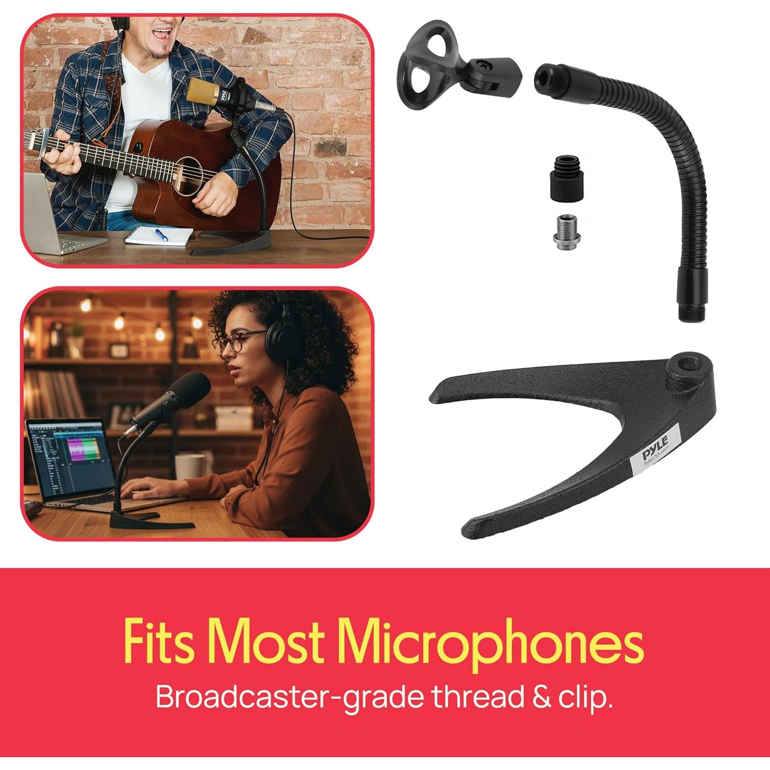 Soporte de Micrófono de Escritorio Pyle PMKS8 Ajustable 20.8 cm