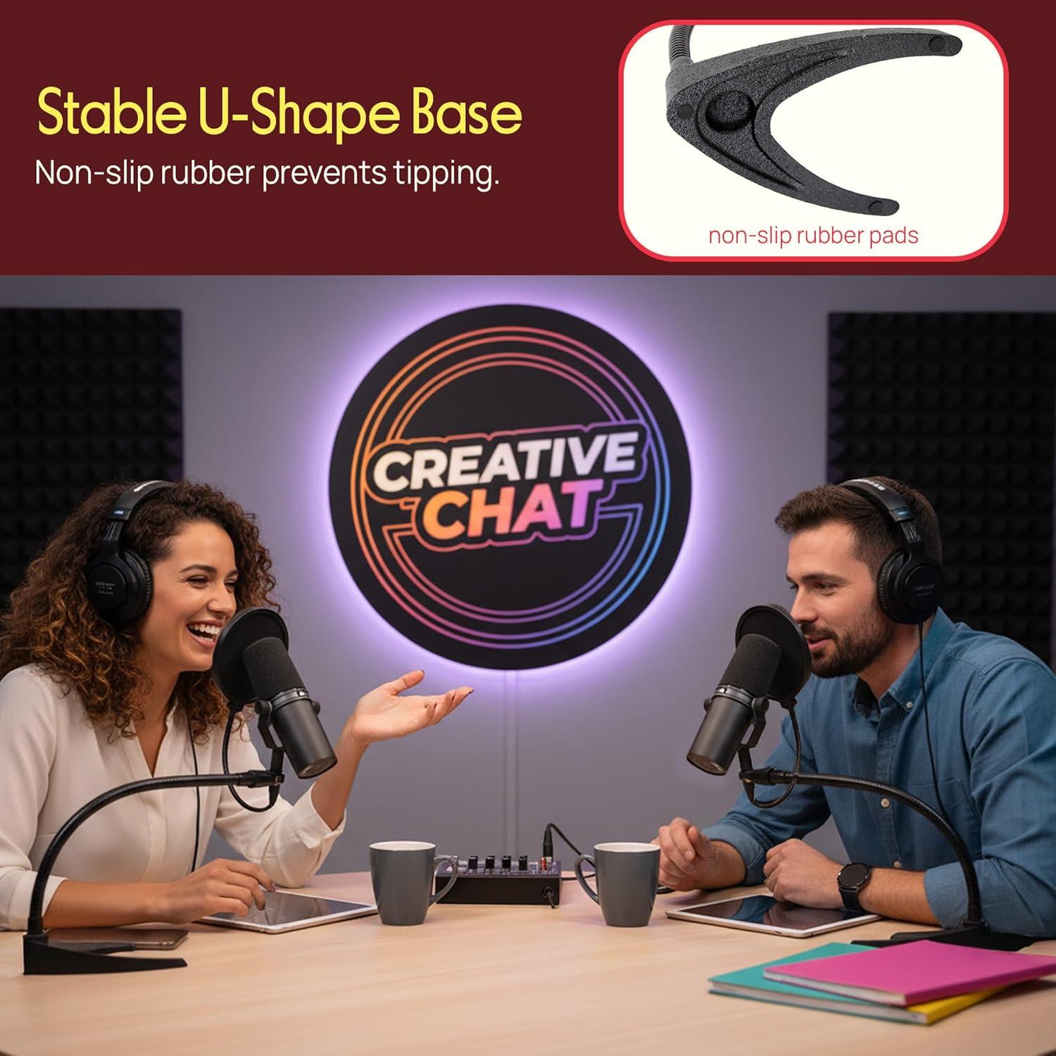 Soporte de Micrófono de Escritorio Pyle PMKS8 Ajustable 20.8 cm