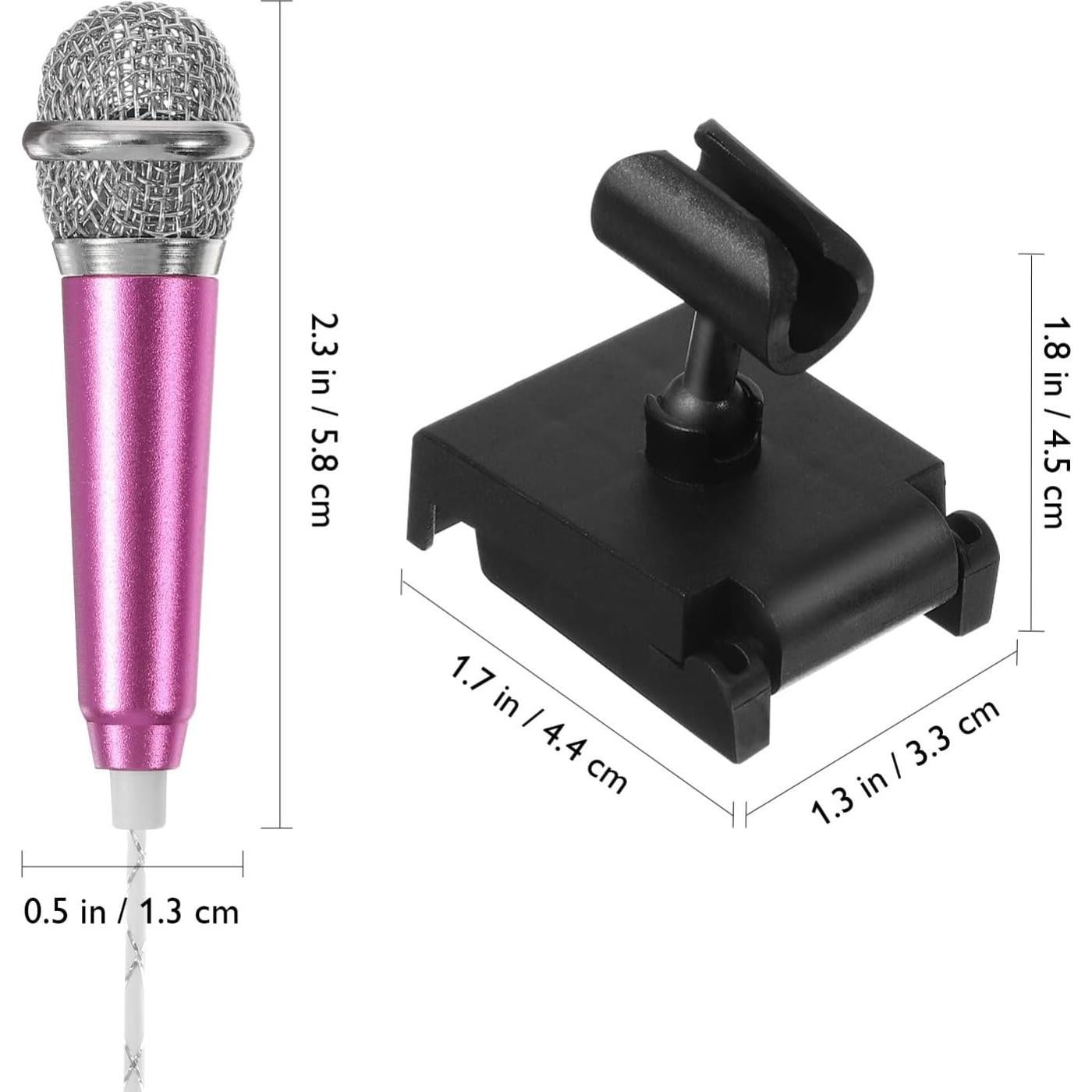 Mini Micrófono Karaoke Milisten - 4 Piezas, Portátil 5.8cm