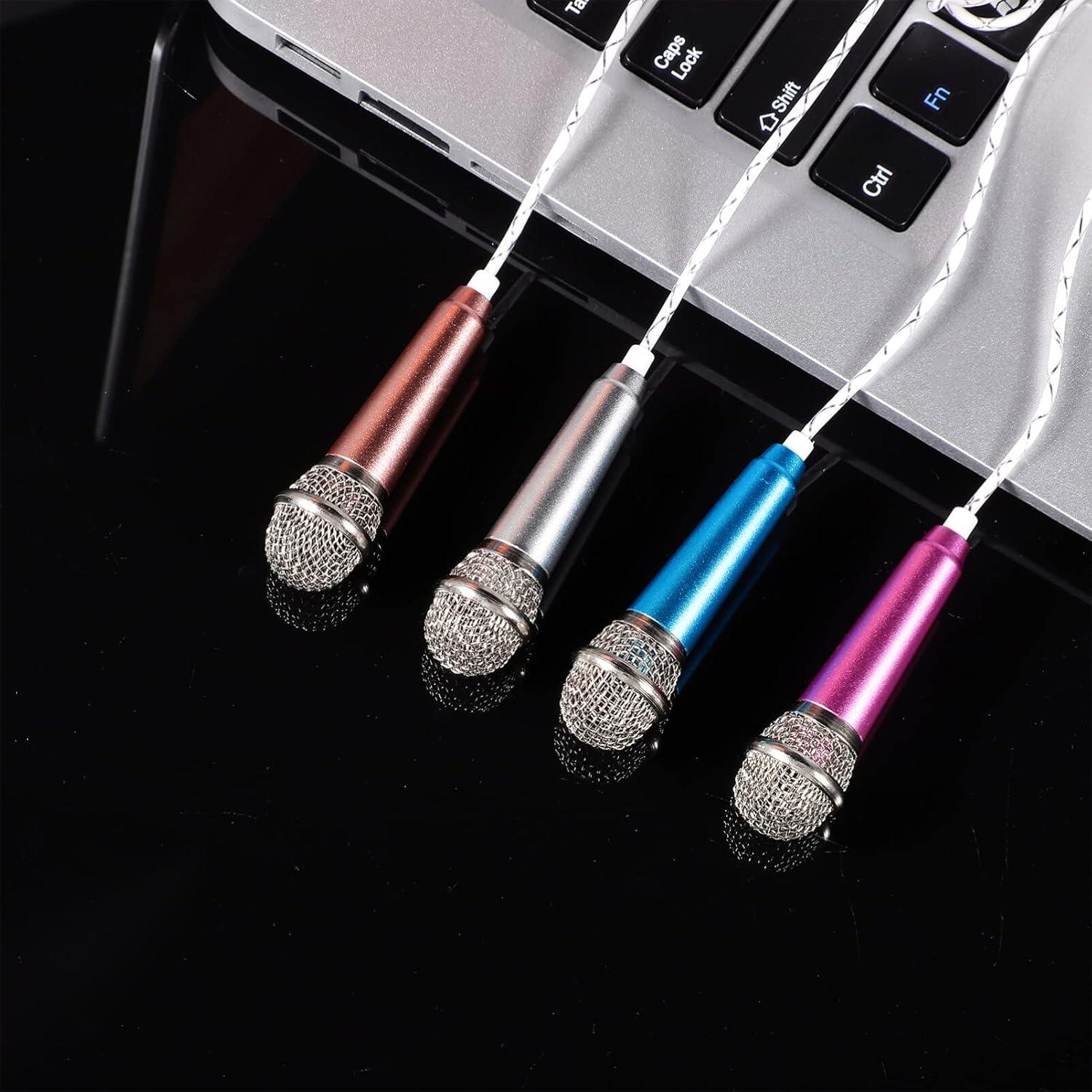 Mini Micrófono Karaoke Milisten - 4 Piezas, Portátil 5.8cm