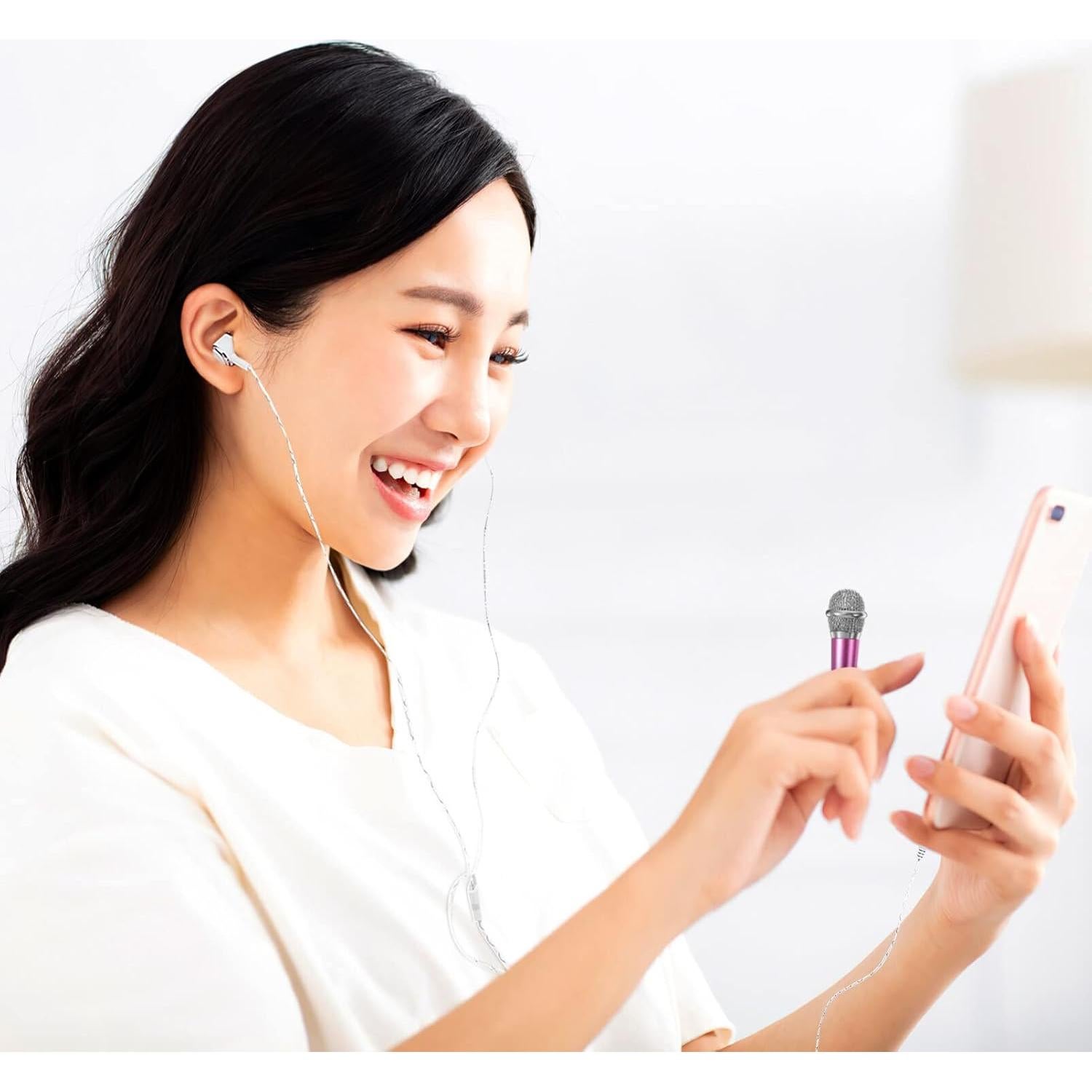 Mini Micrófono Karaoke Milisten - 4 Piezas, Portátil 5.8cm