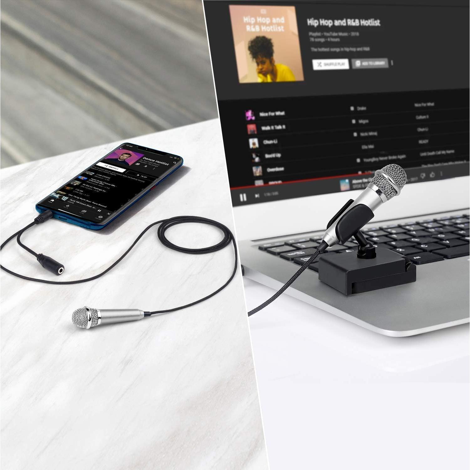 Micrófono Mini Uniwit Portátil para Grabación de Voz y Video