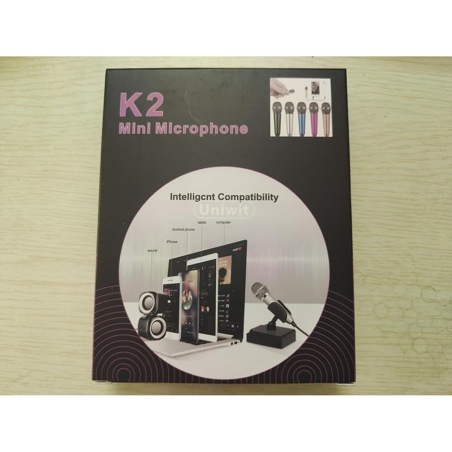 Micrófono Mini Uniwit Portátil para Grabación de Voz y Video