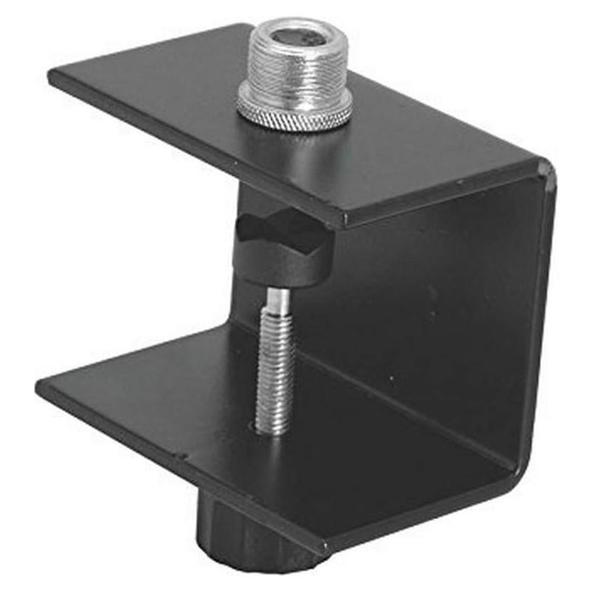 Abrazadera de Micrófono de Mesa OnStage TM03, Negra, 5/8"-27