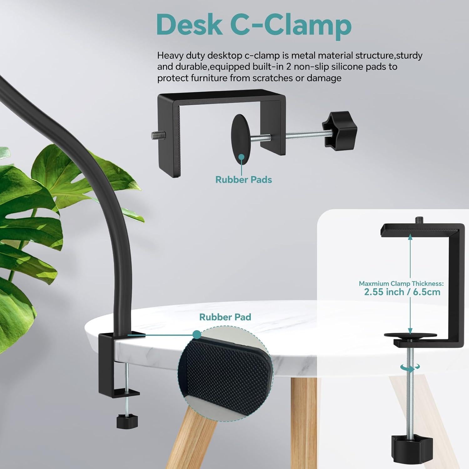 Soporte de Micrófono Universal MK0131 con Brazo Flexible 50 cm