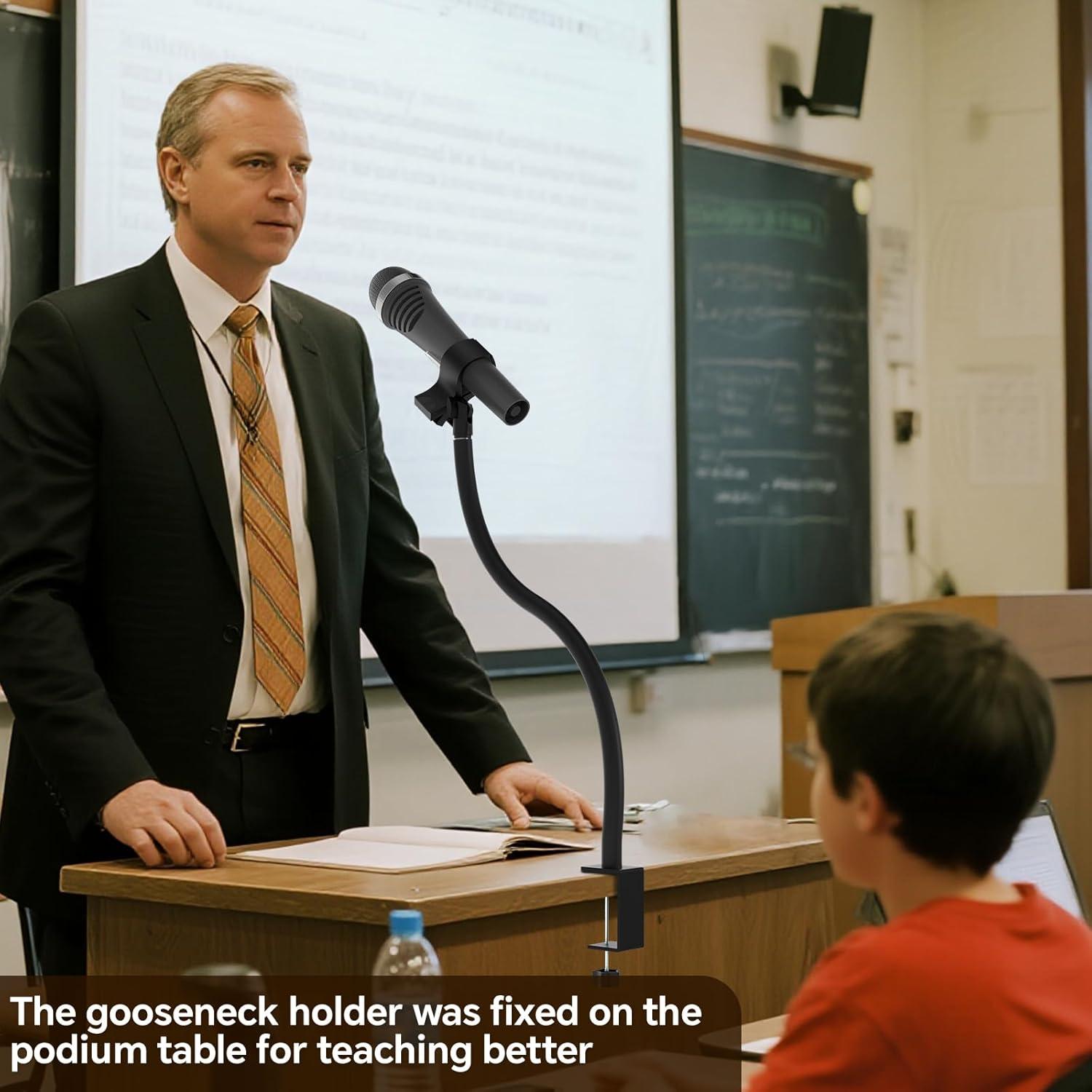 Soporte de Micrófono Universal MK0131 con Brazo Flexible 50 cm