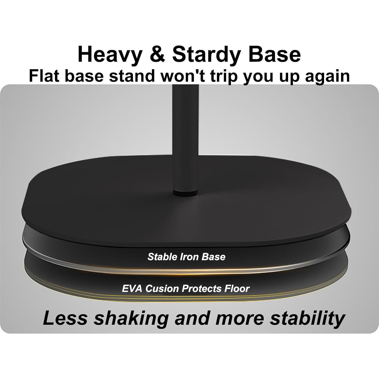 Soporte de Micrófono de Piso Ajustable HC-101-02 Negro