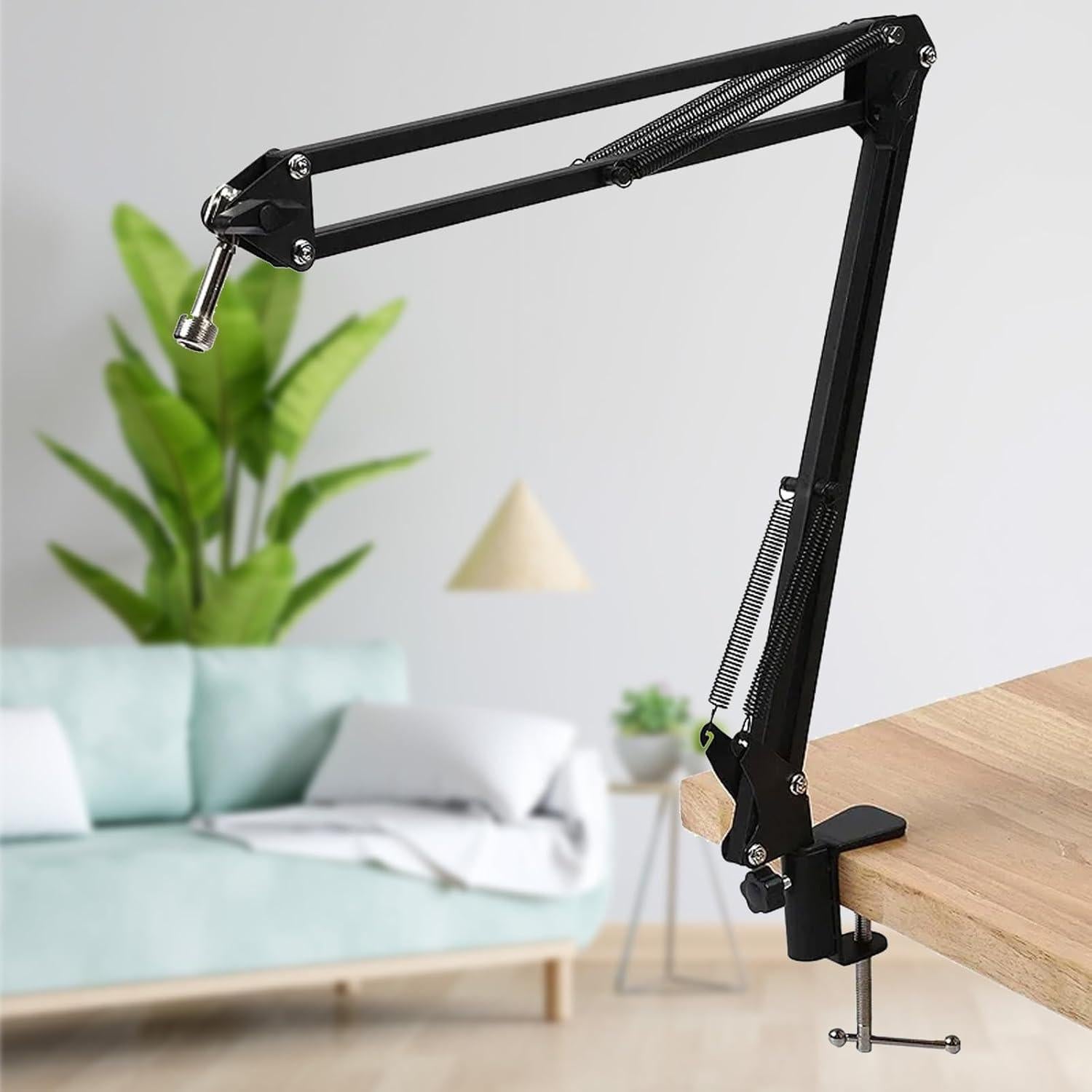 Abrazadera de Escritorio Metalica Soporte Micrófono Ajustable