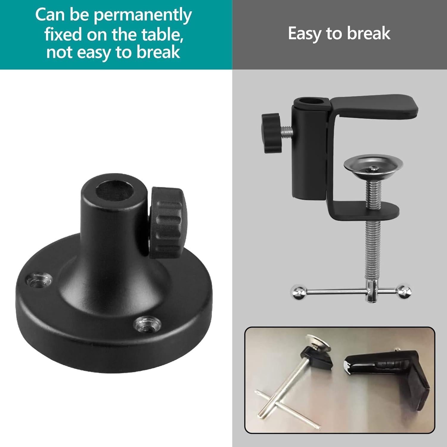 Soporte de Montaje en Mesa para Micrófono Geekria ZJL4-02