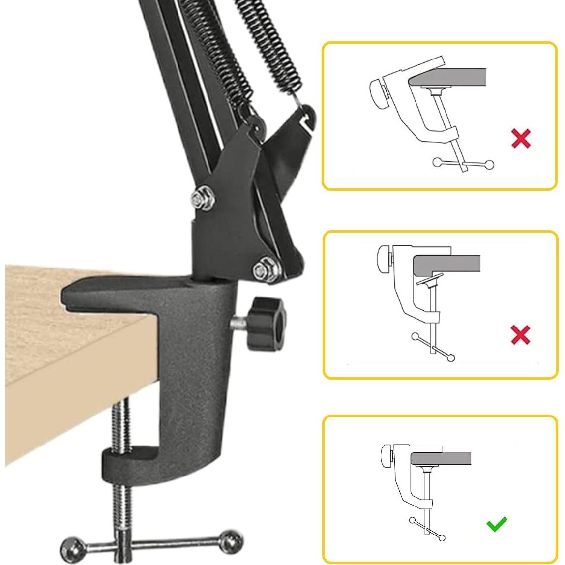 Soporte Universal Ajustable YNHFIFI para Micrófono y Lámpara