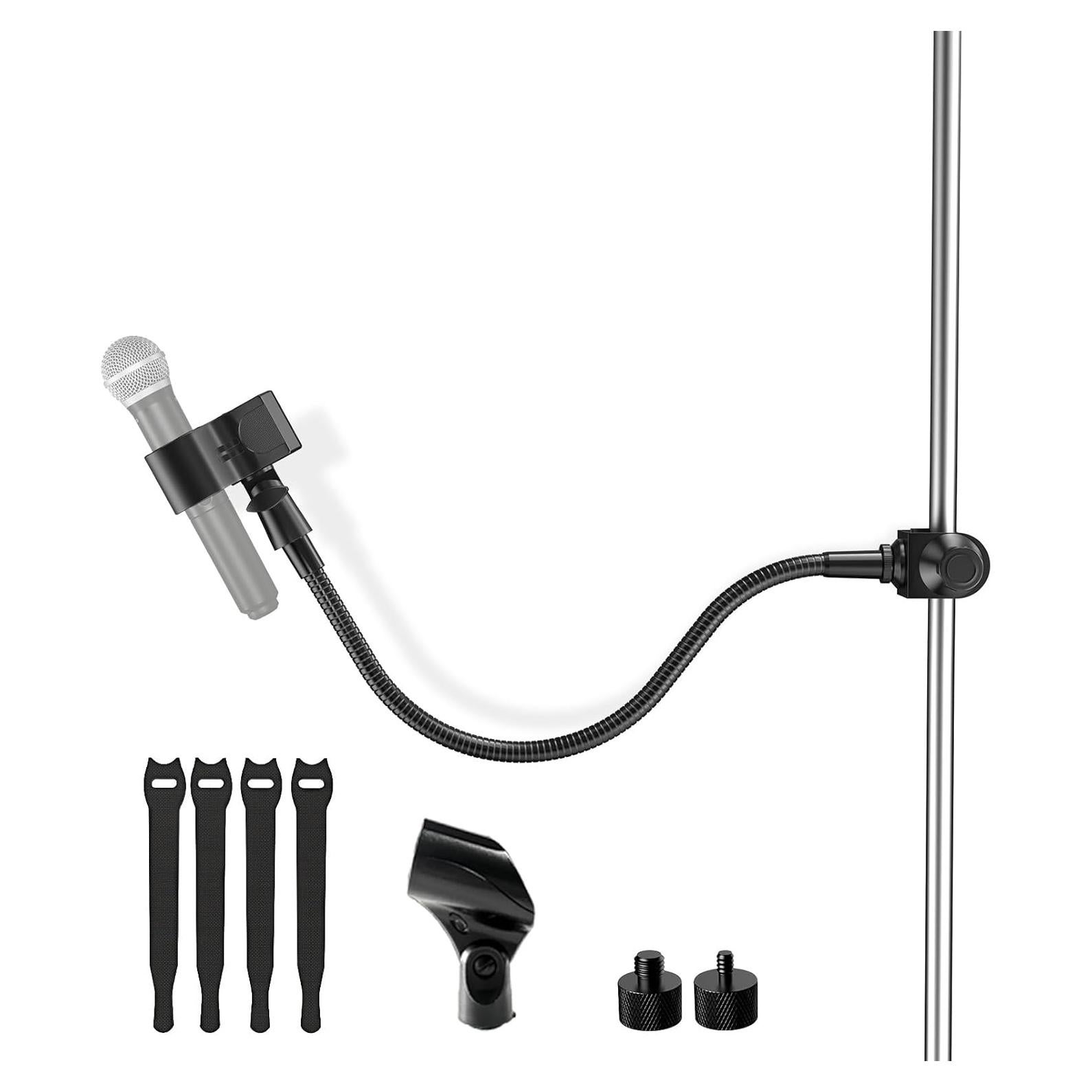 Soporte de Micrófono Flexible 48.26 cm con Super Clamp y Adaptadores