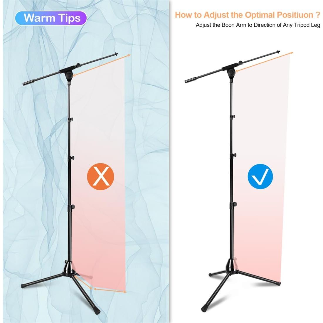 Soporte de Micrófono Plegable Halostand HLS02 - Alta Resistencia