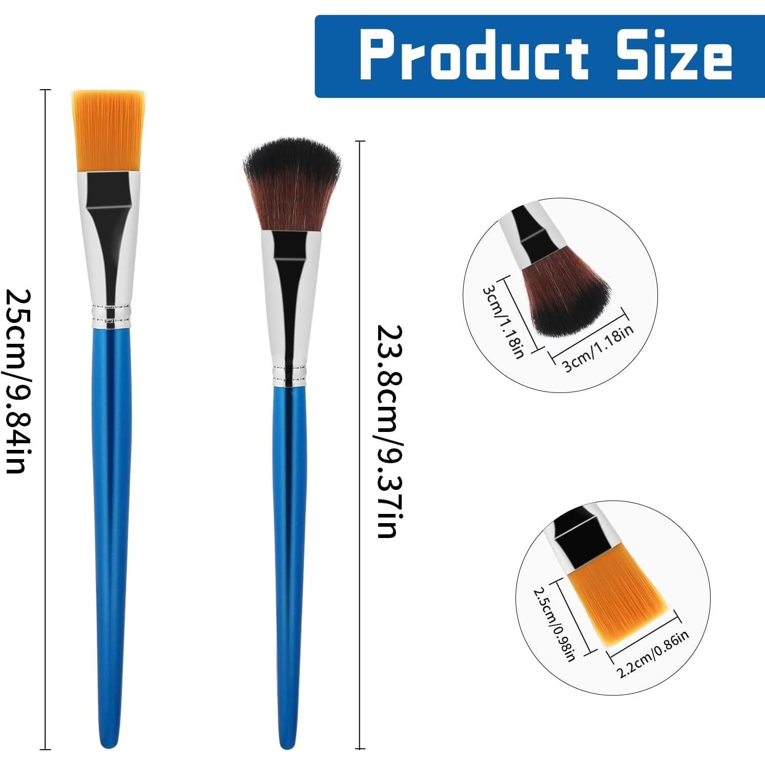 Conjunto de 6 Brochas de Mopa Mozeat Lens para Pintura Acrílica