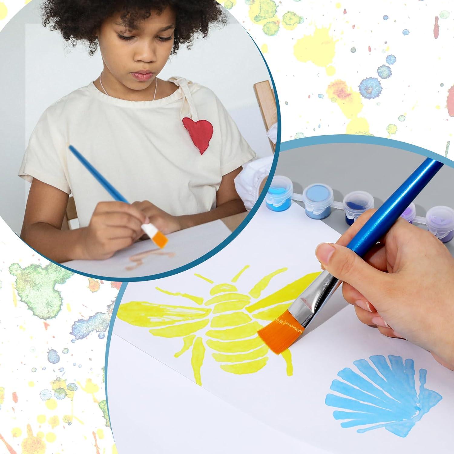 Conjunto de 6 Brochas de Mopa Mozeat Lens para Pintura Acrílica