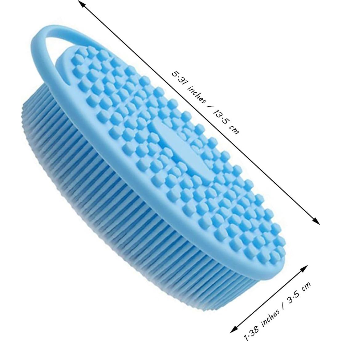 Esponja Corporal Exfoliante de Silicona XWRui Doble Cara 17.78cm