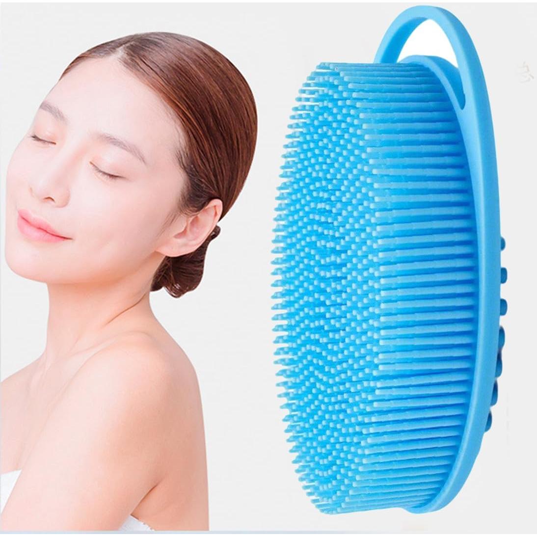 Esponja Corporal Exfoliante de Silicona XWRui Doble Cara 17.78cm