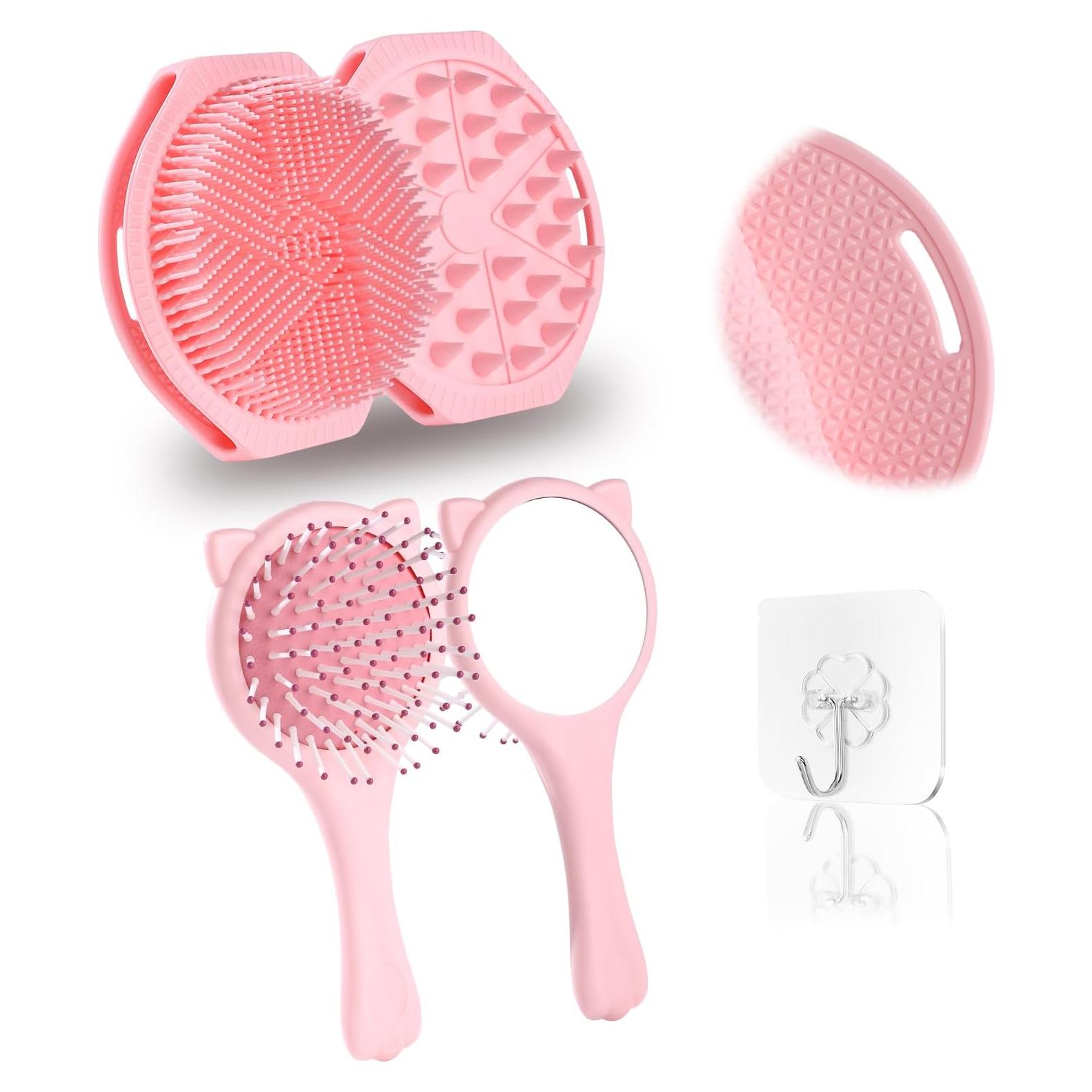 Exfoliante de Cuerpo de Silicona Fvbber Doble Cara Rosa 16x10cm