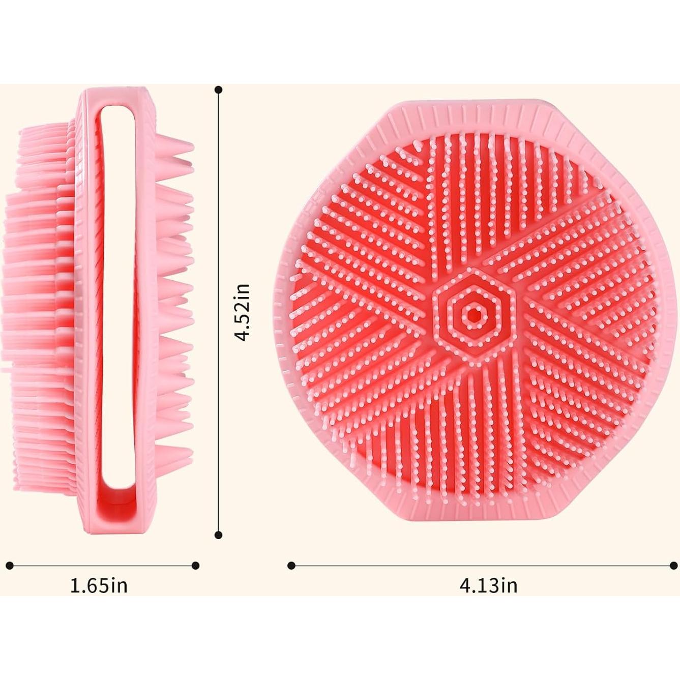 Exfoliante de Cuerpo de Silicona Fvbber Doble Cara Rosa 16x10cm