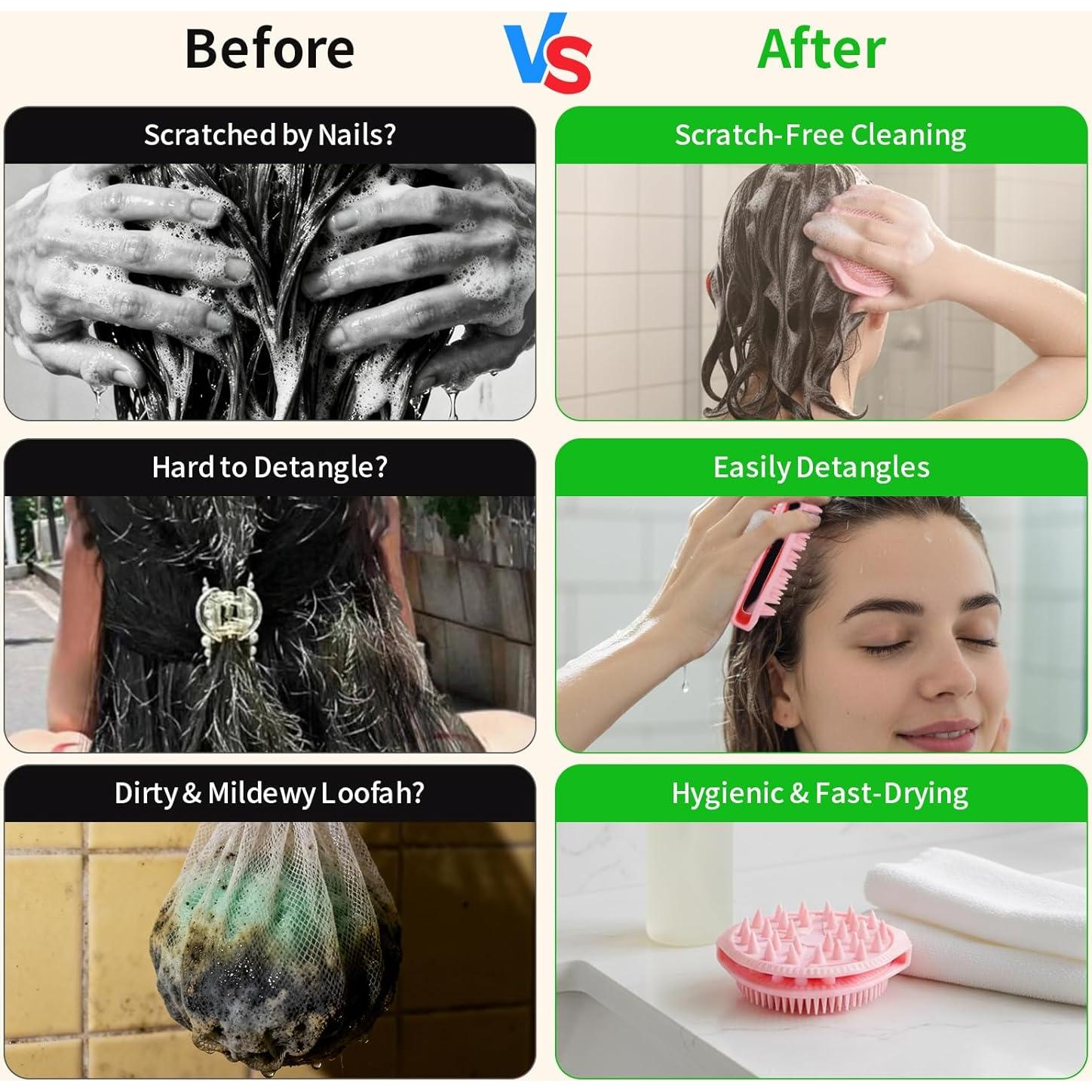 Exfoliante de Cuerpo de Silicona Fvbber Doble Cara Rosa 16x10cm