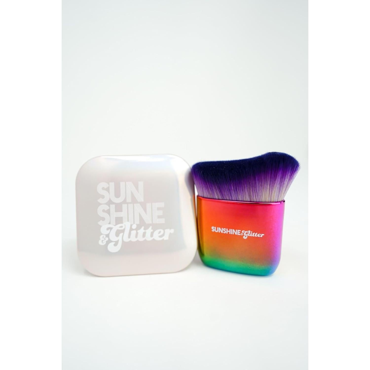 Brocha Corporal Sunshine & Glitter - Vegana y Profesional