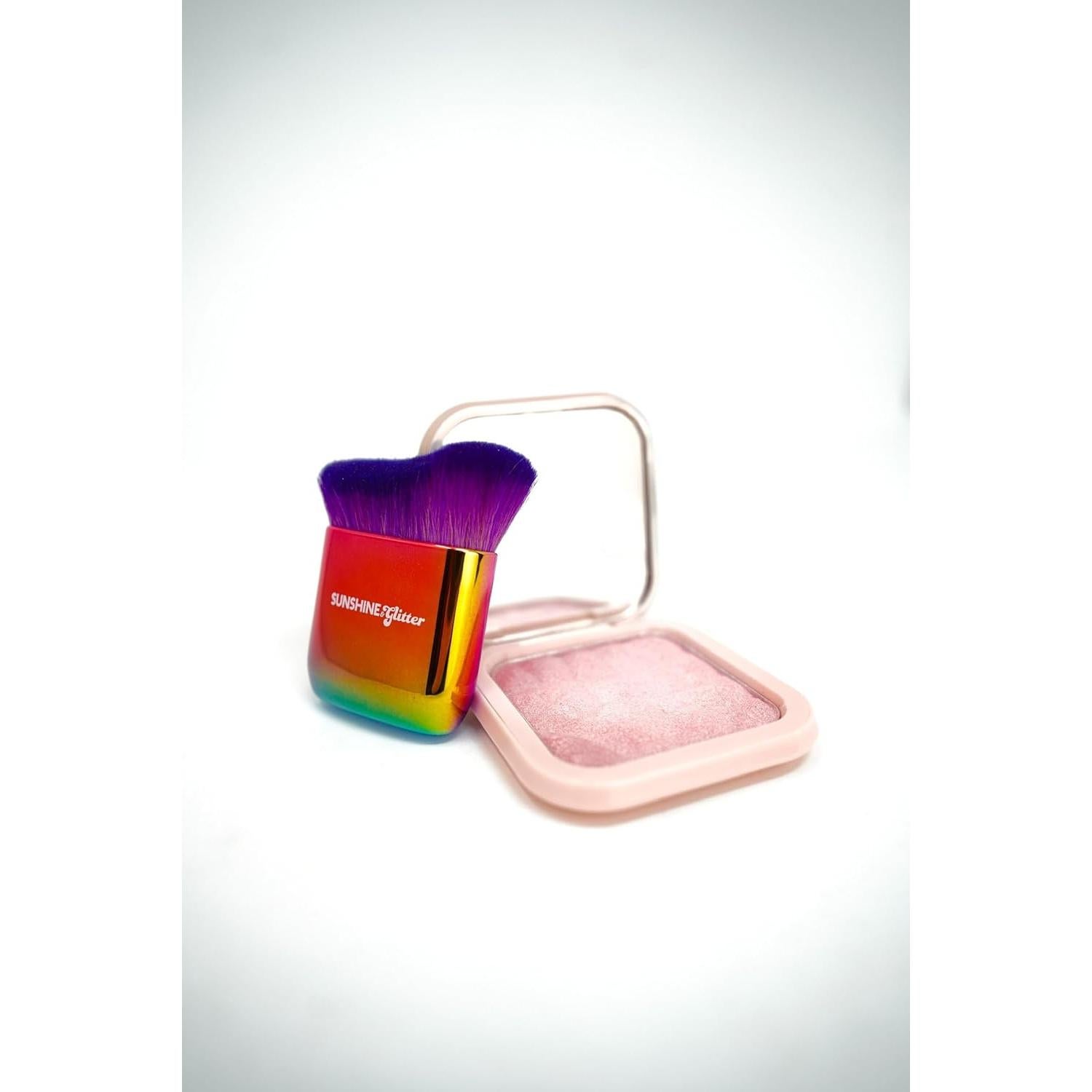 Brocha Corporal Sunshine & Glitter - Vegana y Profesional