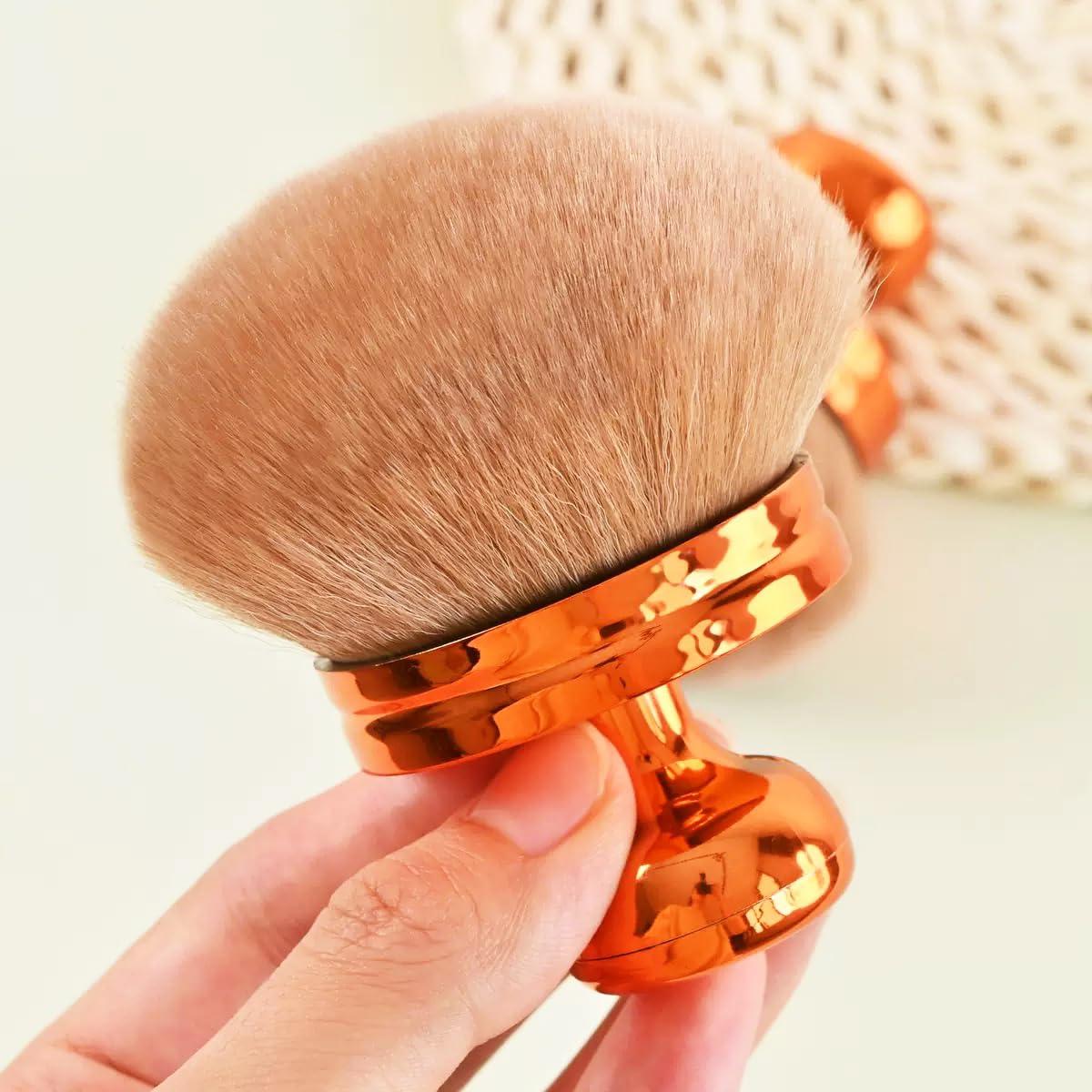 Brocha de Maquillaje Corporal Extra Grande AM RIGHT THIRTY 8.13 cm Oro Rosa