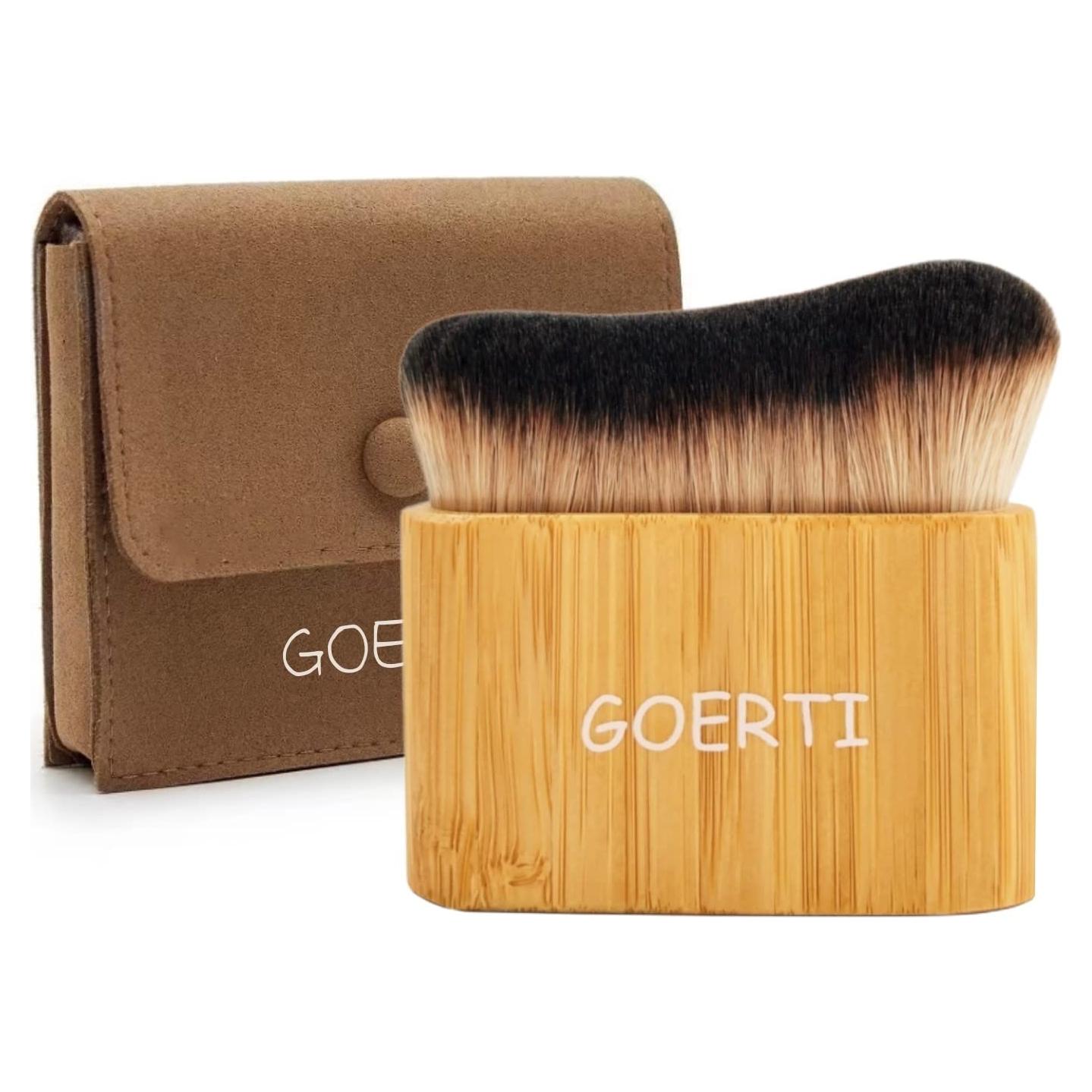 Brocha Kabuki GOERTI para Autobronceador y Maquillaje 11.4cm