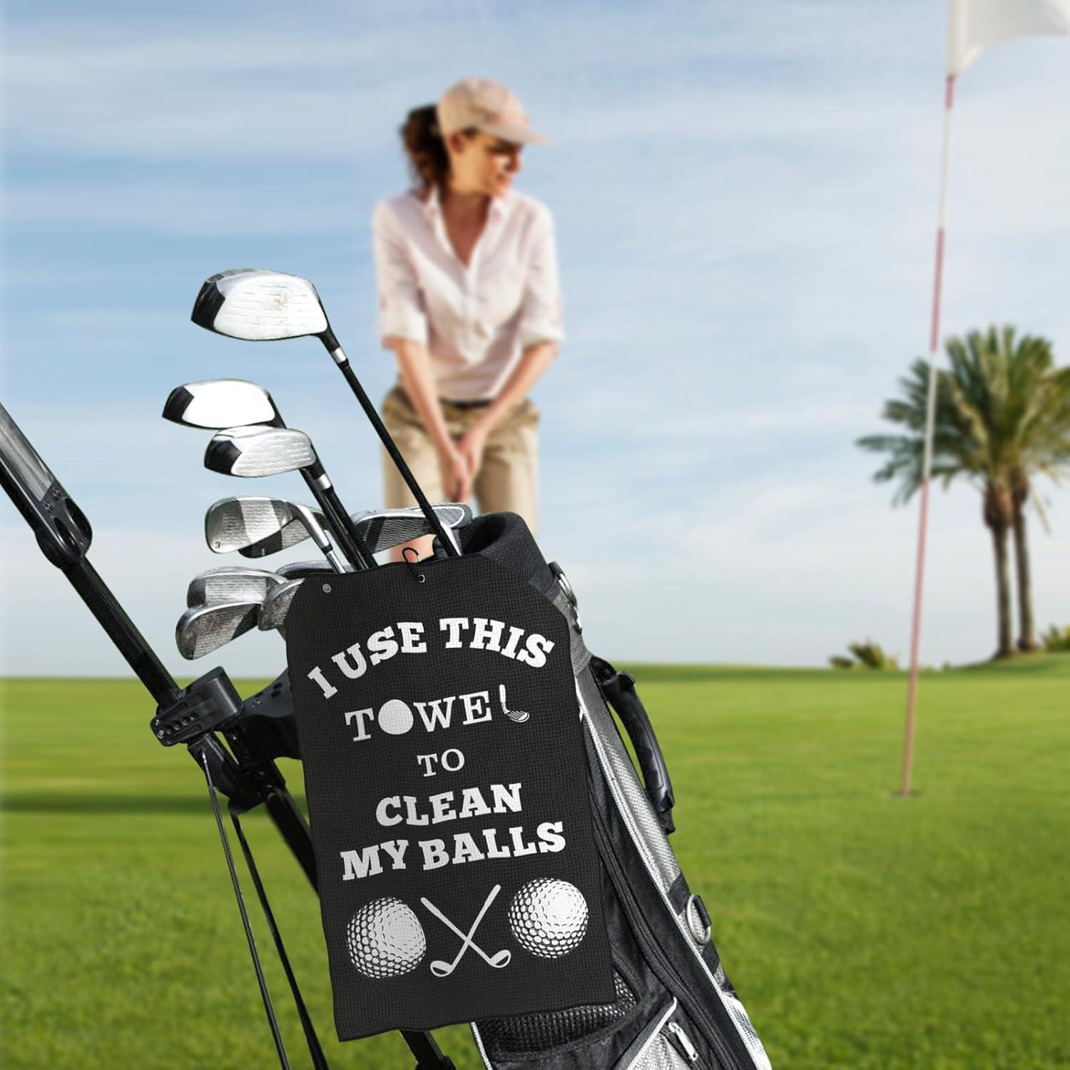 Toalla de Golf Microfibra Zutcogo con Clip - Negra, 0.12 kg