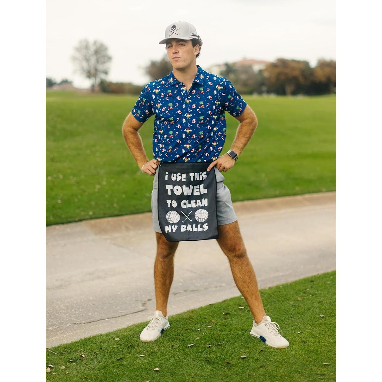 Toalla de Golf ShankitGolf Microfibra con Clip 40x30 cm