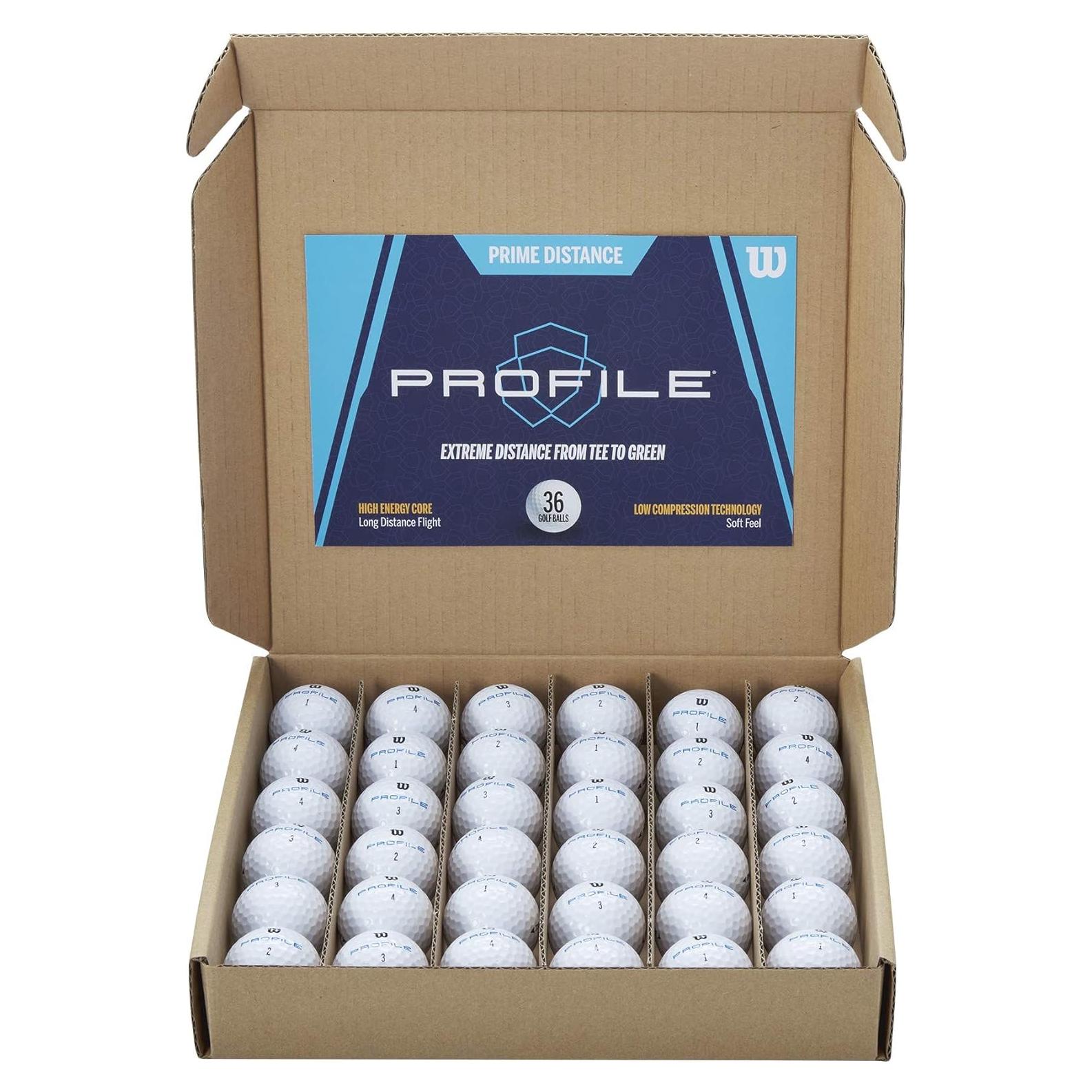 Bolas de Golf WILSON Profile Distance 36 unidades