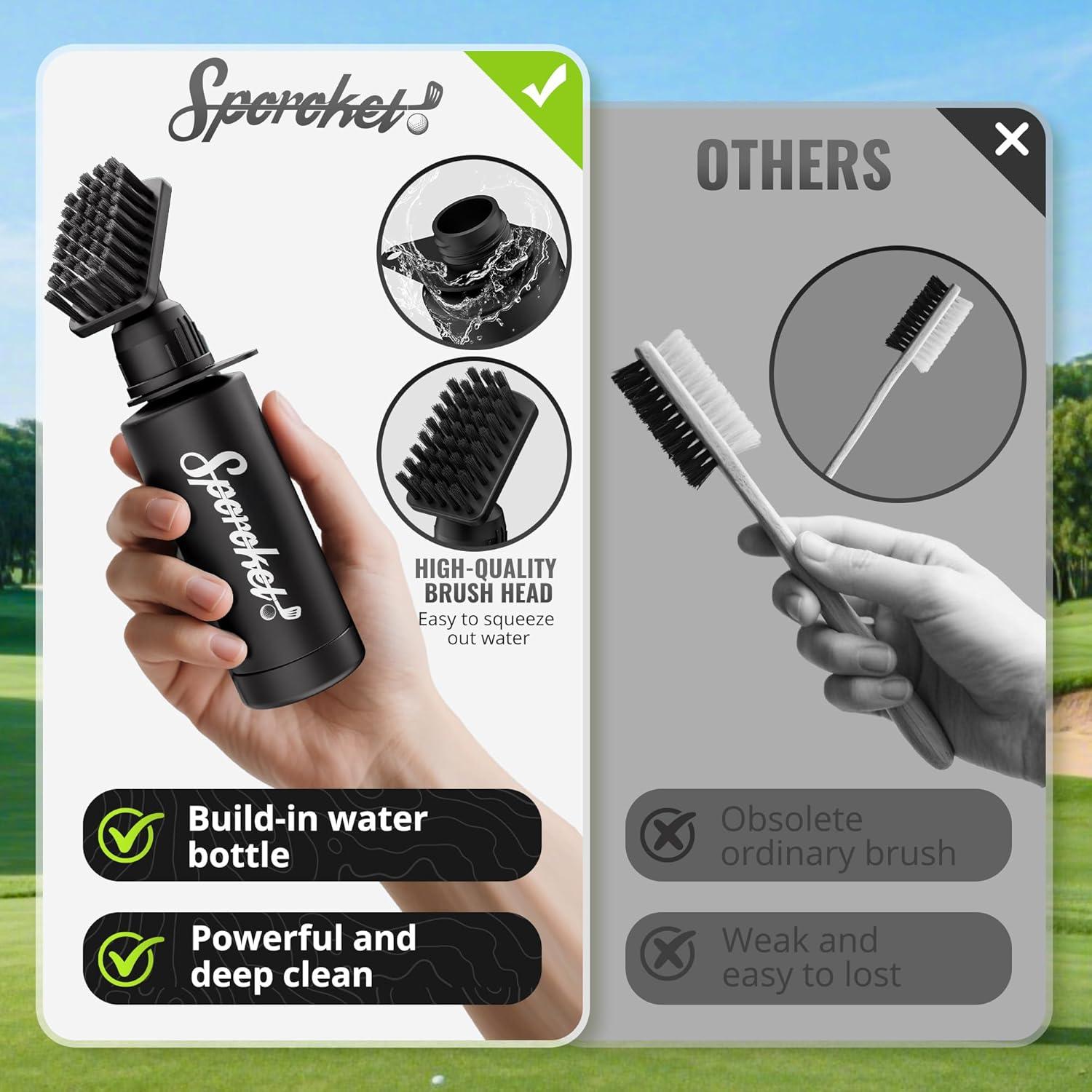 Limpiador de Cepillo para Palos de Golf SPOROKET con Botella 118ml