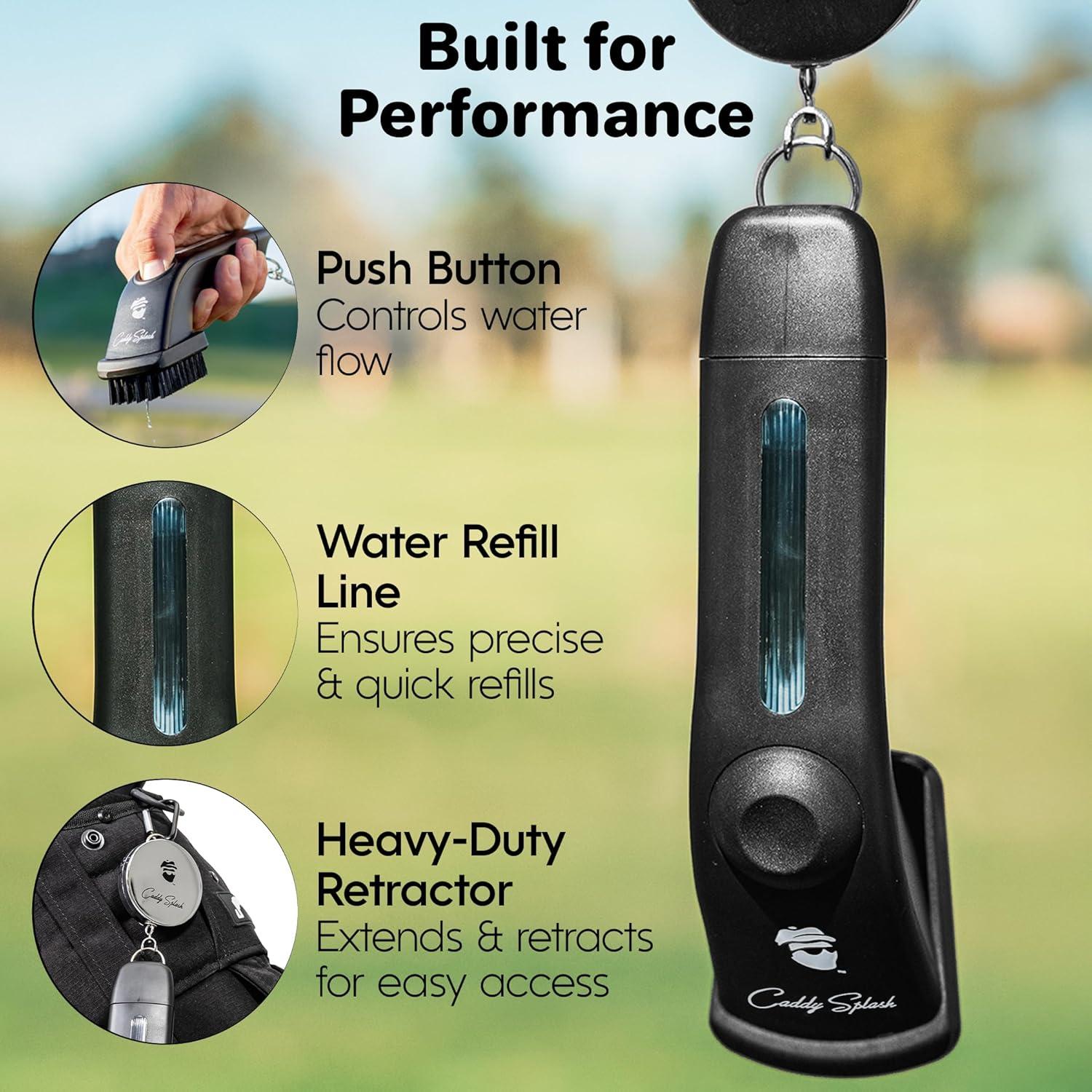 Cepillo de Golf Caddy Splash Pro con Agua - Cerdas de Nylon