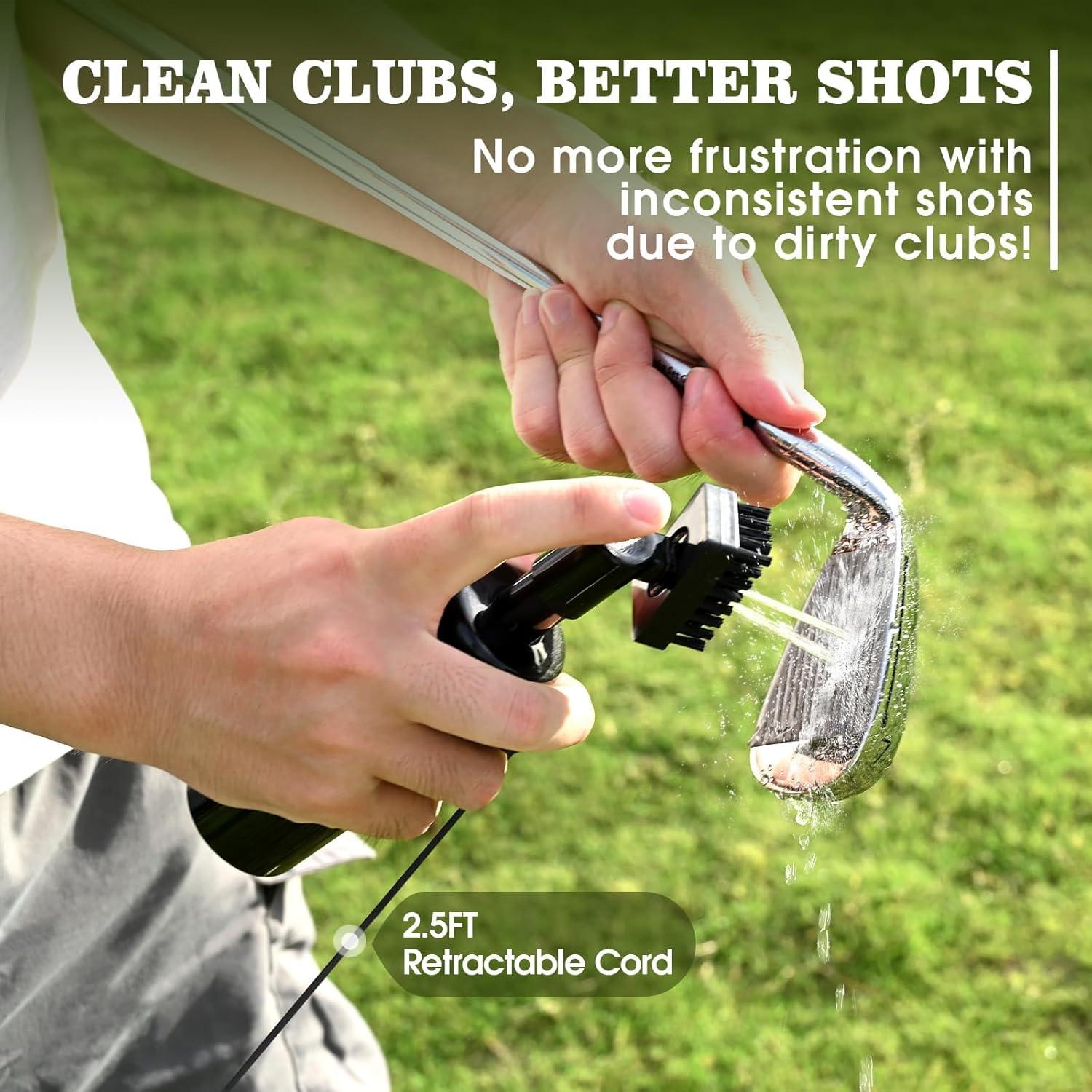 Cepillo Limpiador de Palos de Golf Wynaura con Afilador