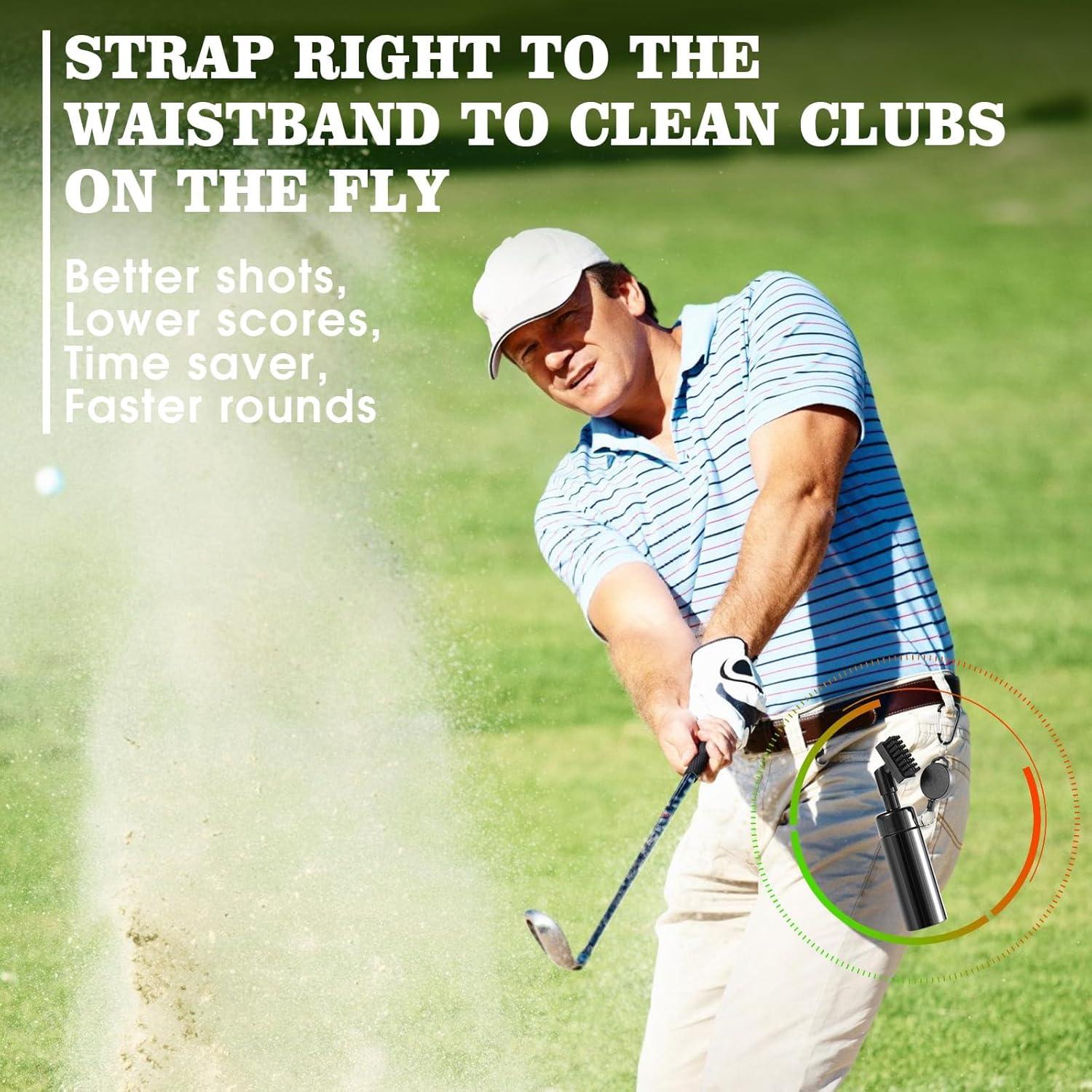 Cepillo Limpiador de Palos de Golf Wynaura con Afilador