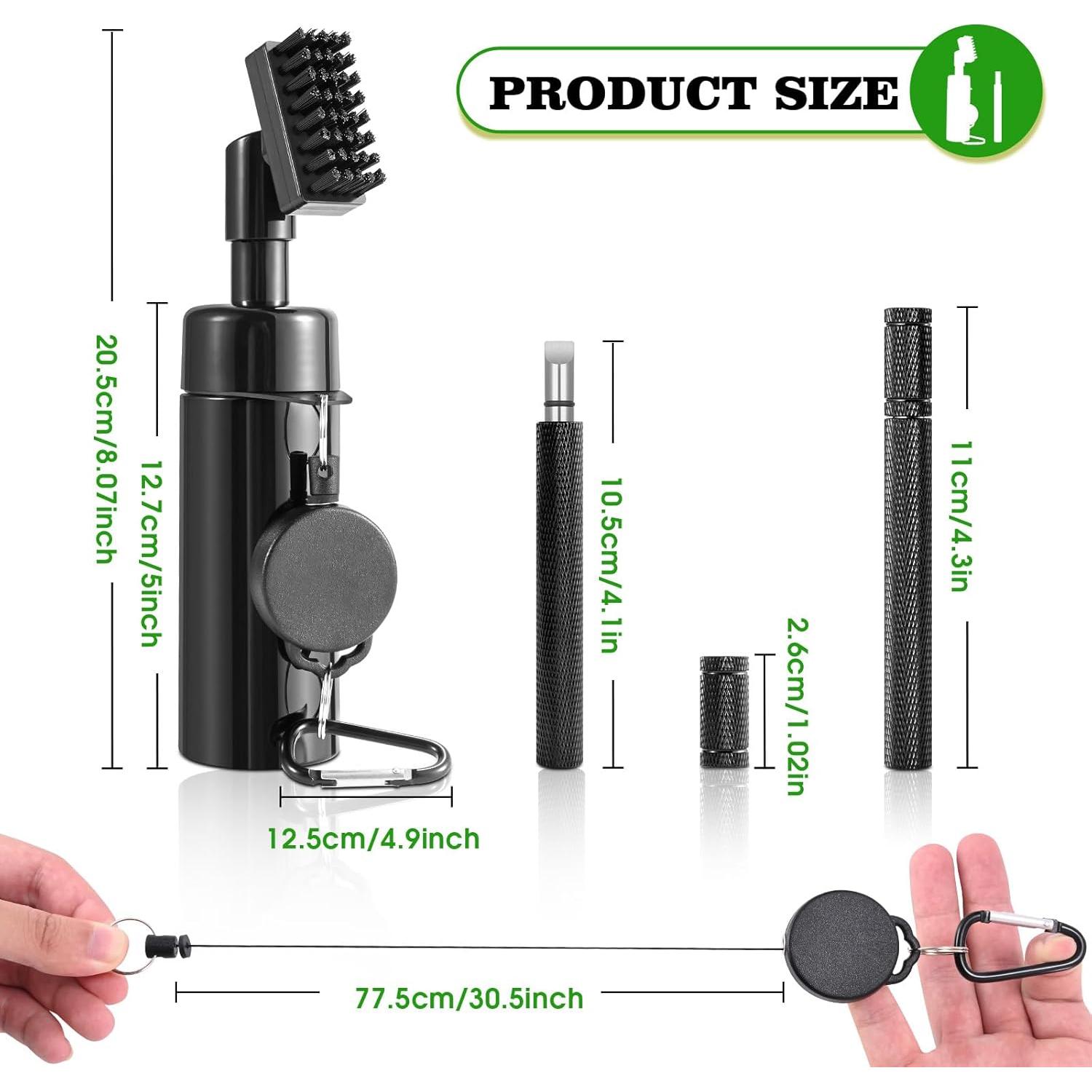 Cepillo Limpiador de Palos de Golf Wynaura con Afilador