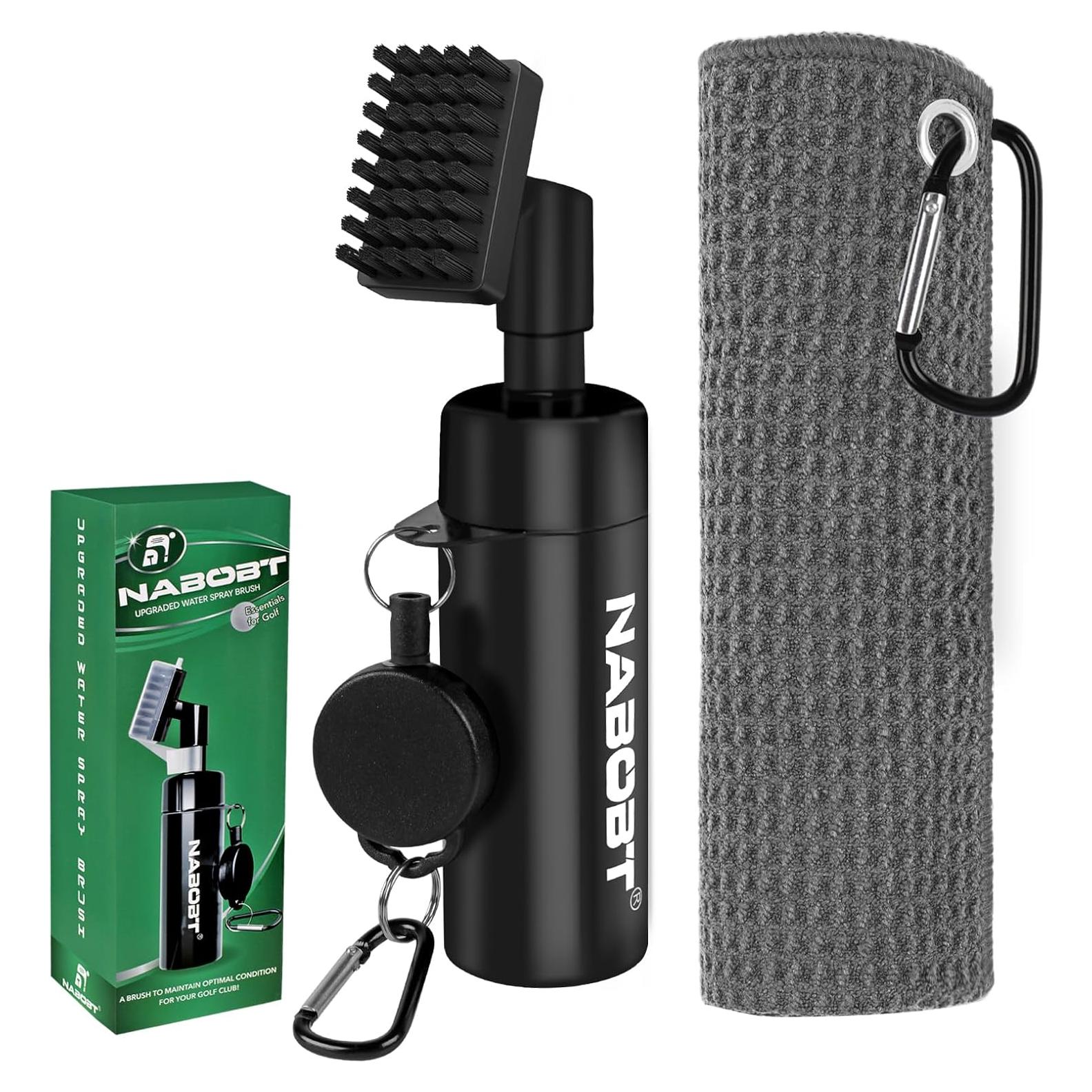 Juego de Toalla y Cepillo de Golf Nabobt - Microfibra 40x40 cm